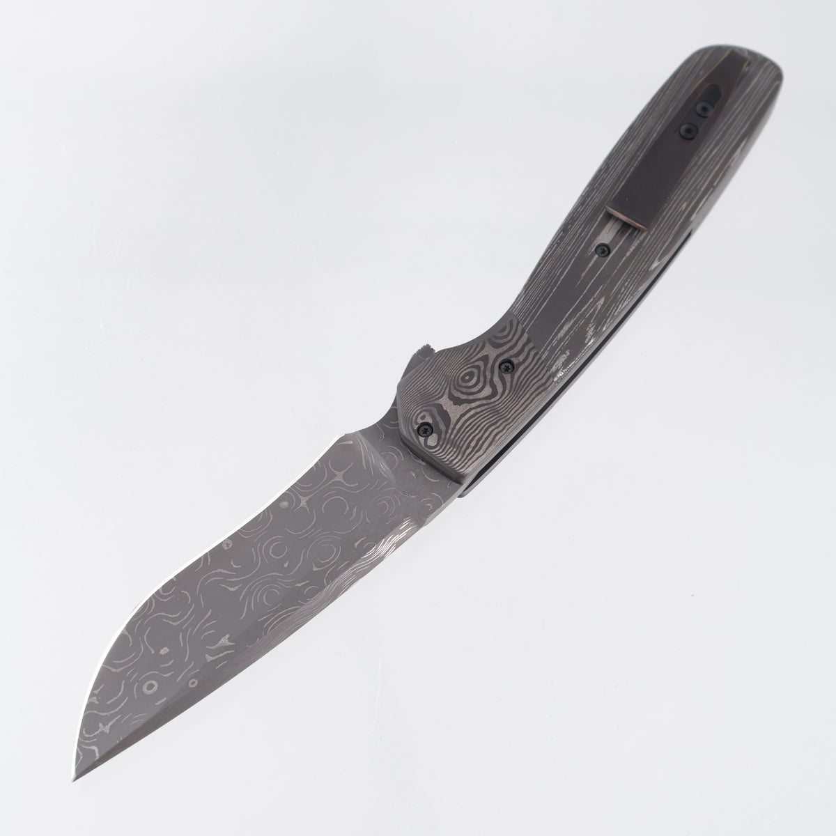 Jason Clark Model 62 - Silverlight Fat Carbon Scales w/ Black Dunes Fat Carbon Bolsters - Chad Nichols Megabyte
