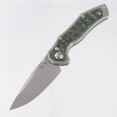 Kansept Apollo - Stonewash Titanium w/ Junglewear Fat Carbon Inlays - Stonewash S35VN - K2107V1