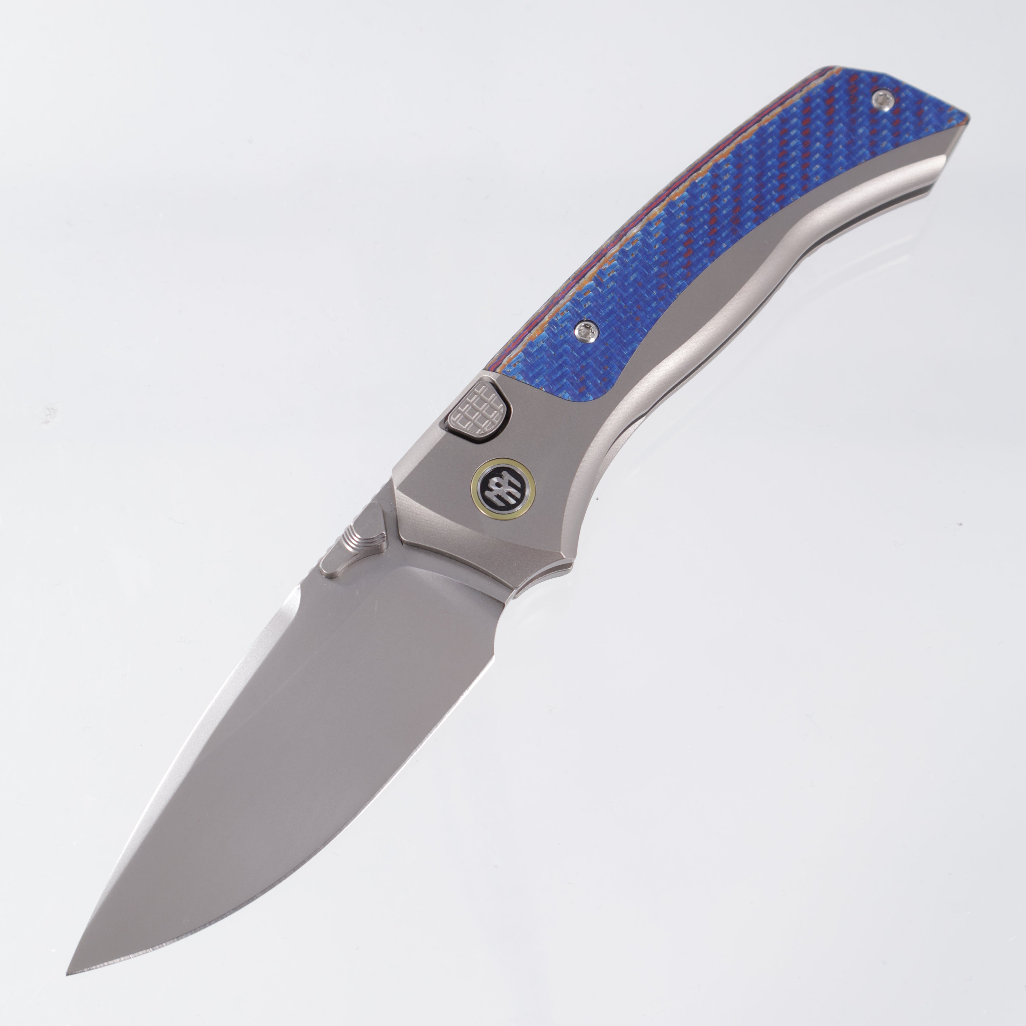 Remette Steed - Blue Twill CF & Titanium - M390 Pearlescent Stonewash - RTWS-TC