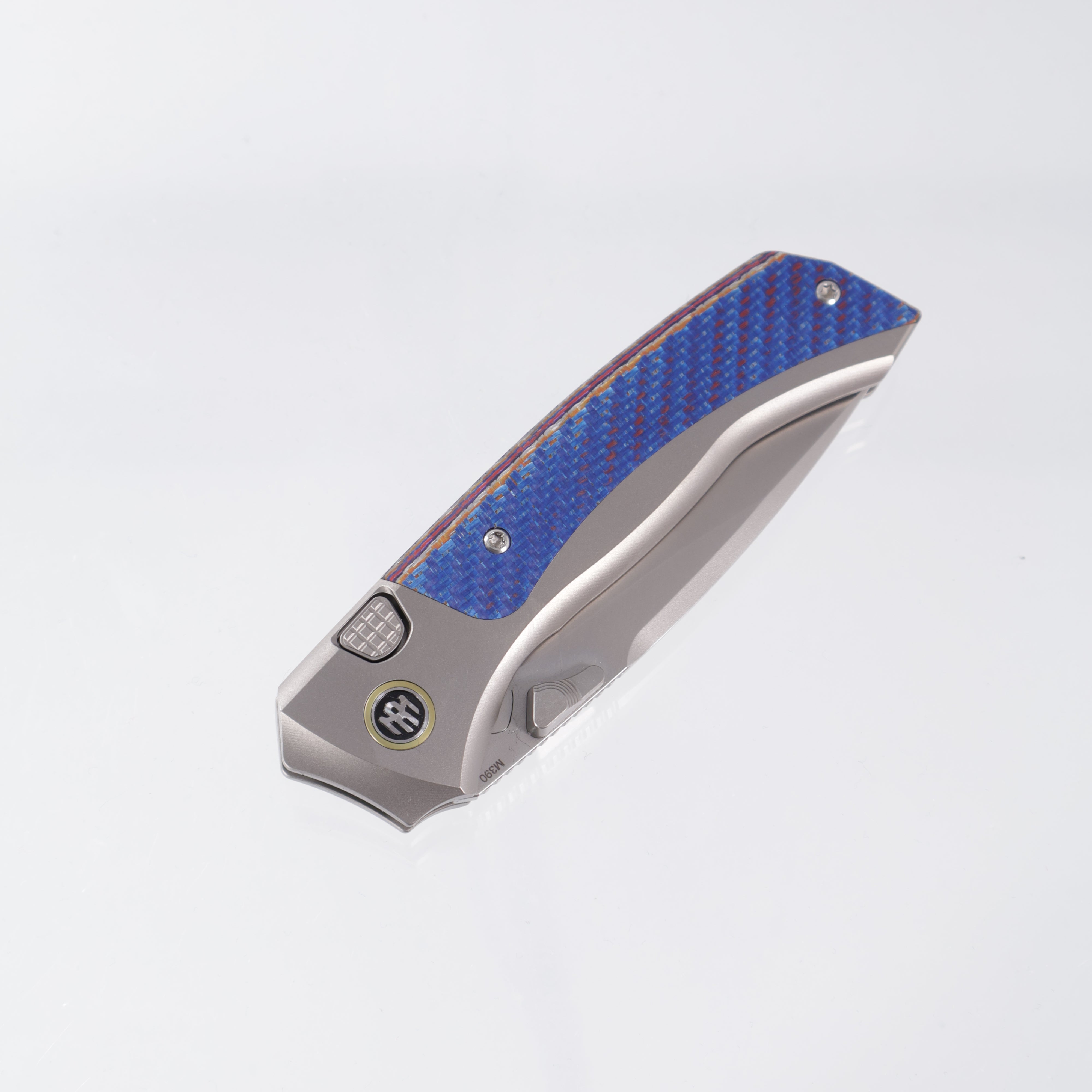 Remette Steed - Blue Twill CF & Titanium - M390 Pearlescent Stonewash - RTWS-TC