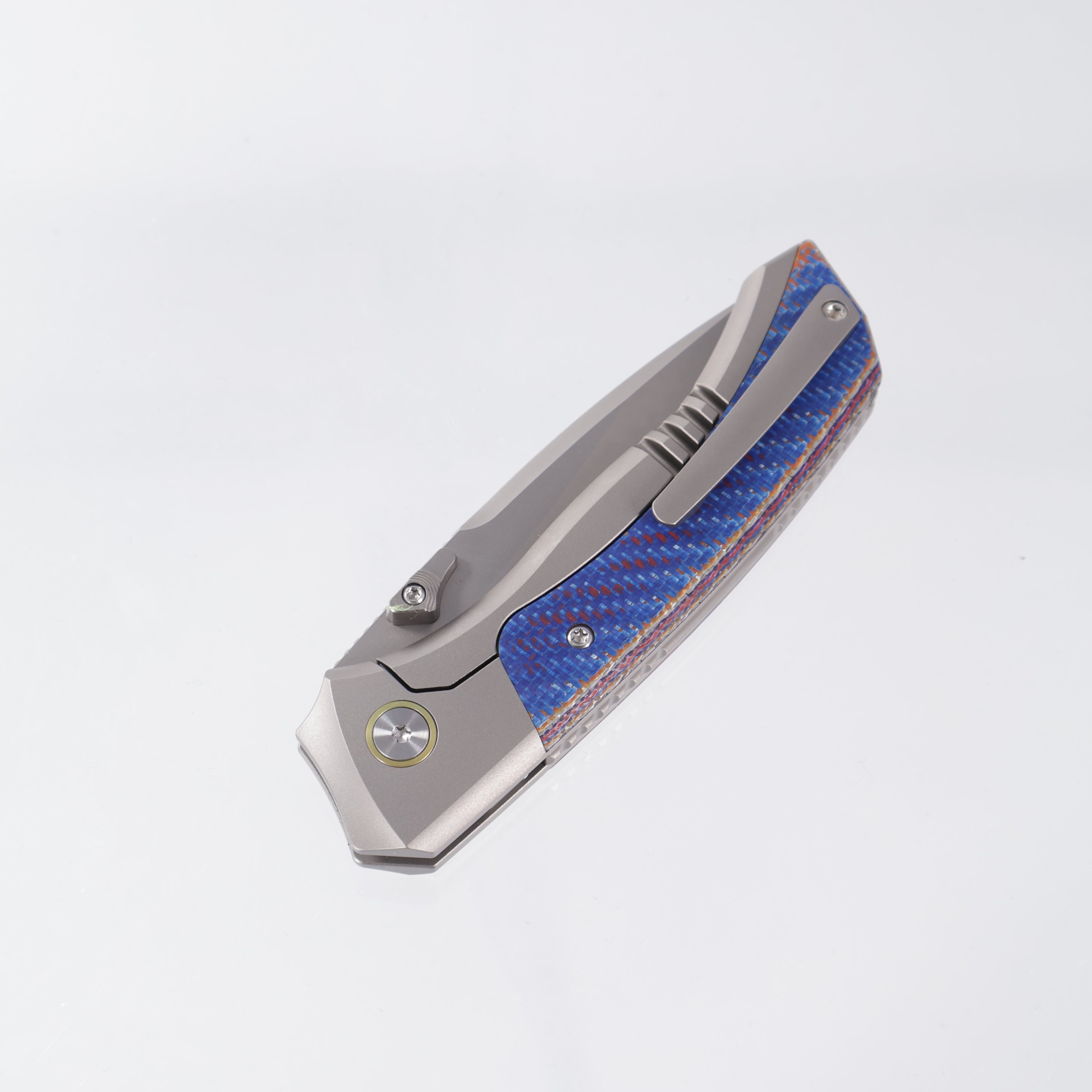 Remette Steed - Blue Twill CF & Titanium - M390 Pearlescent Stonewash - RTWS-TC