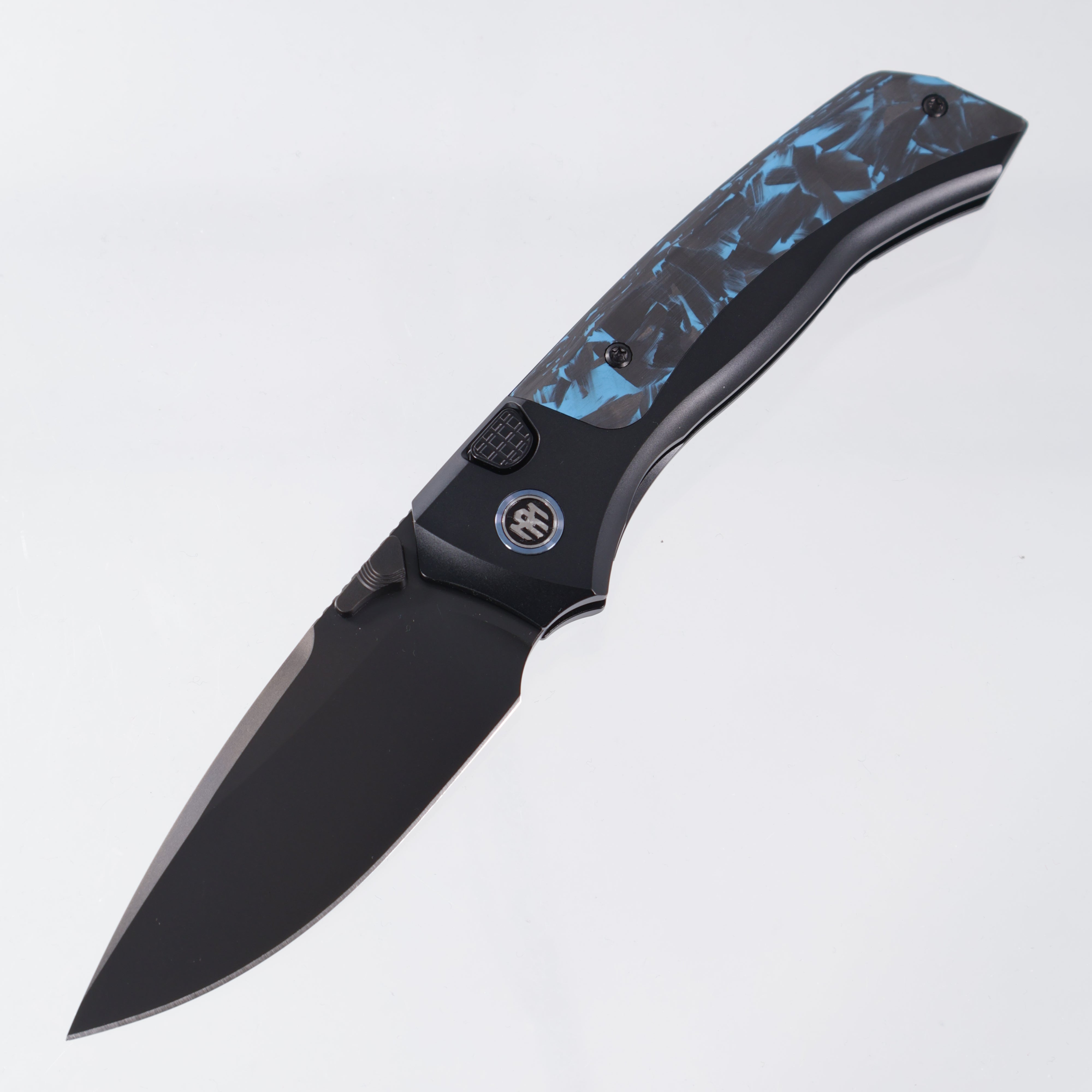 Remette Steed - Blue/Black CF & Black Titanium - DLC M390 - RTWS-BL