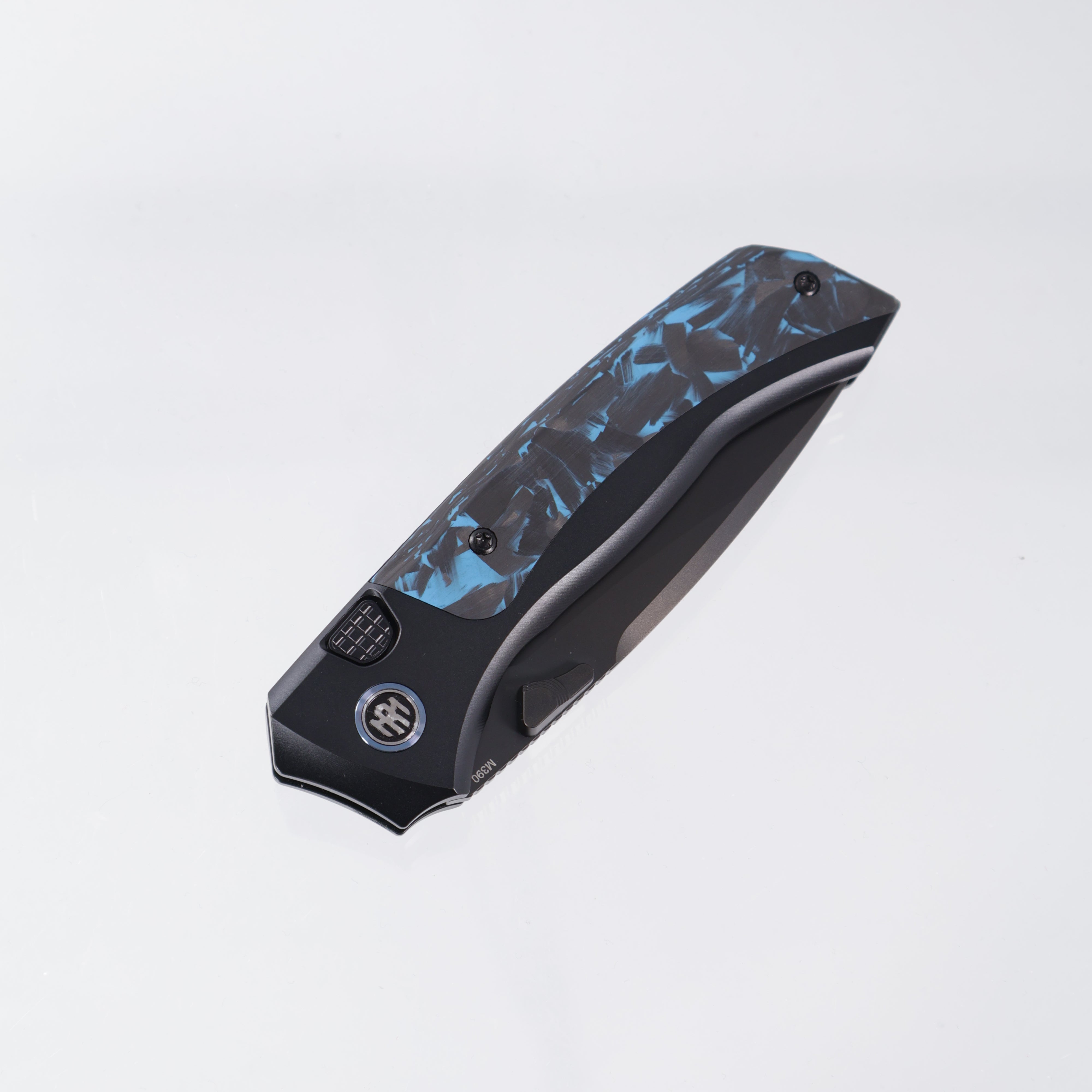 Remette Steed - Blue/Black CF & Black Titanium - DLC M390 - RTWS-BL
