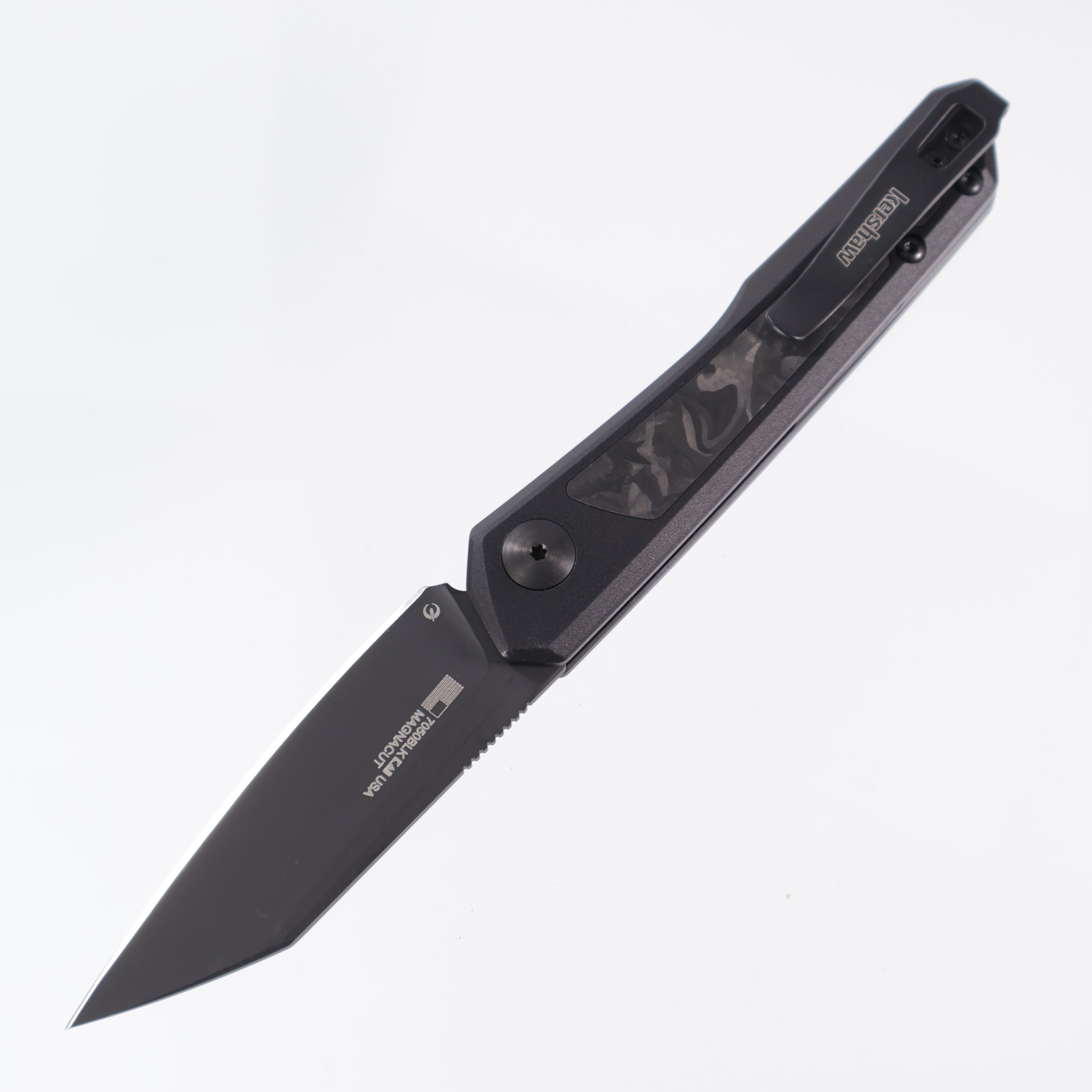 Kershaw Launch 20 - DLC Magnacut - Black Aluminum & Carbon Fiber - 7050BLK