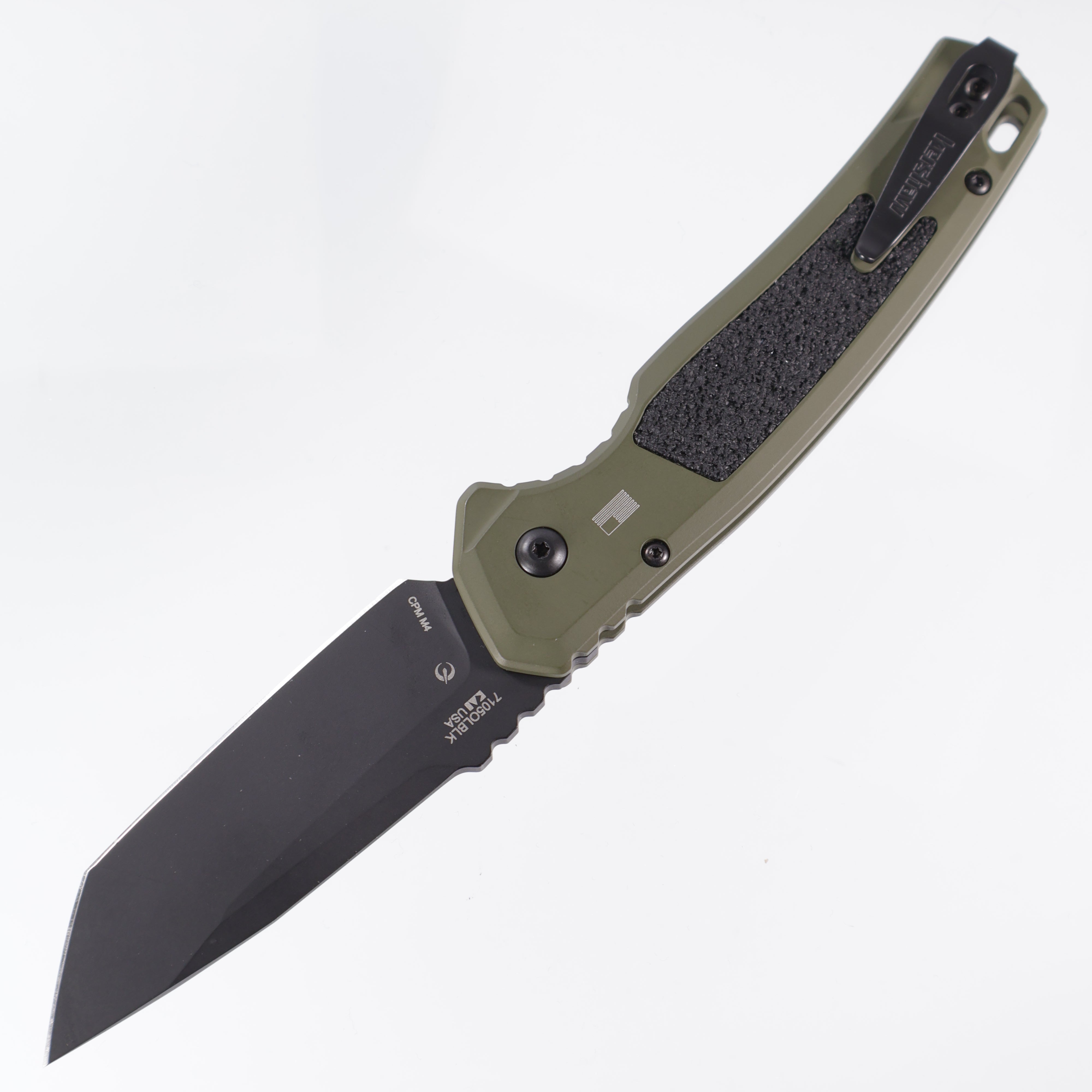 Kershaw Launch 16 - CPM M4 - Green Cerakote & Trac-Tec inserts - 71050LBLK