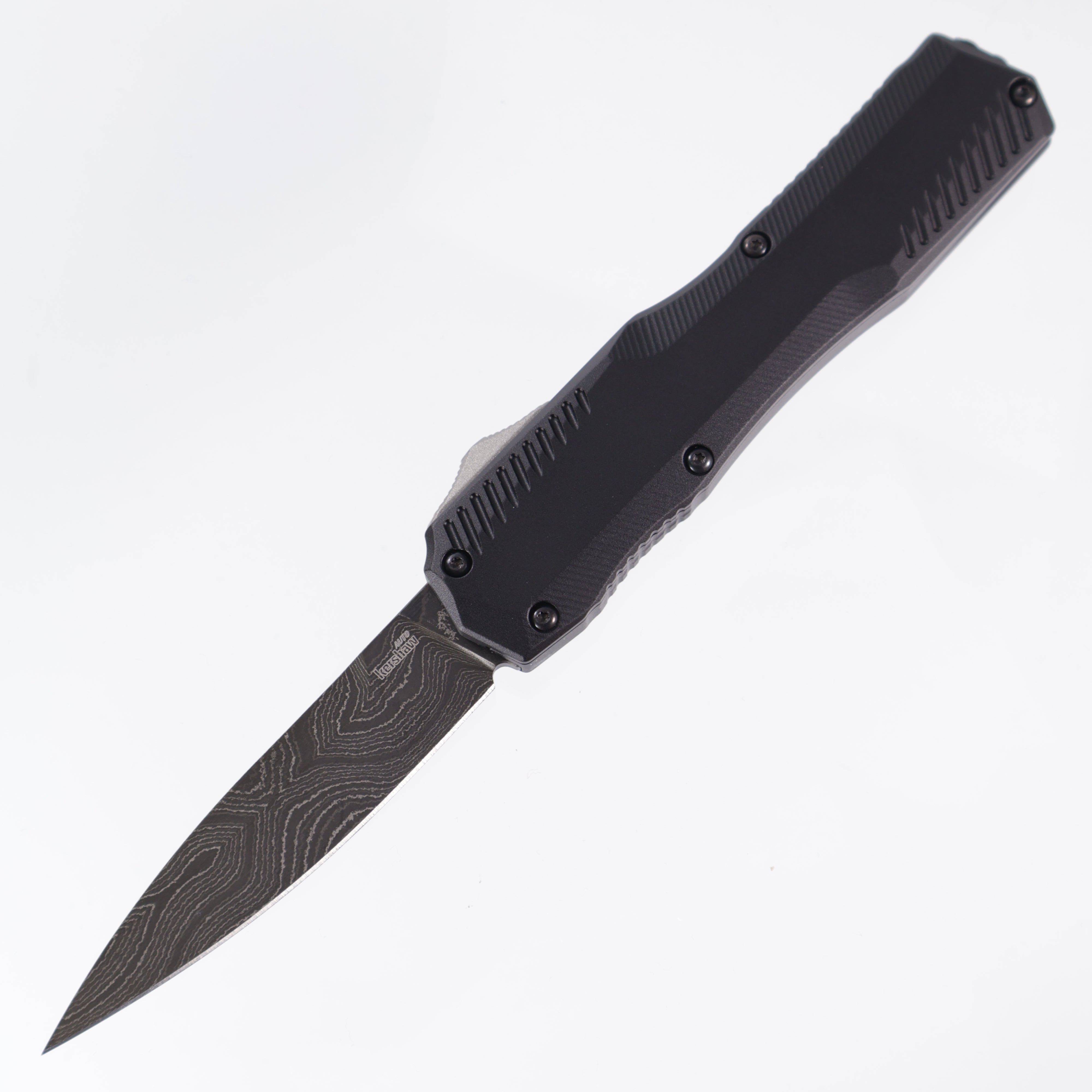 Kershaw Livewire - Black Damascus - Black Aluminum - 9000DAM