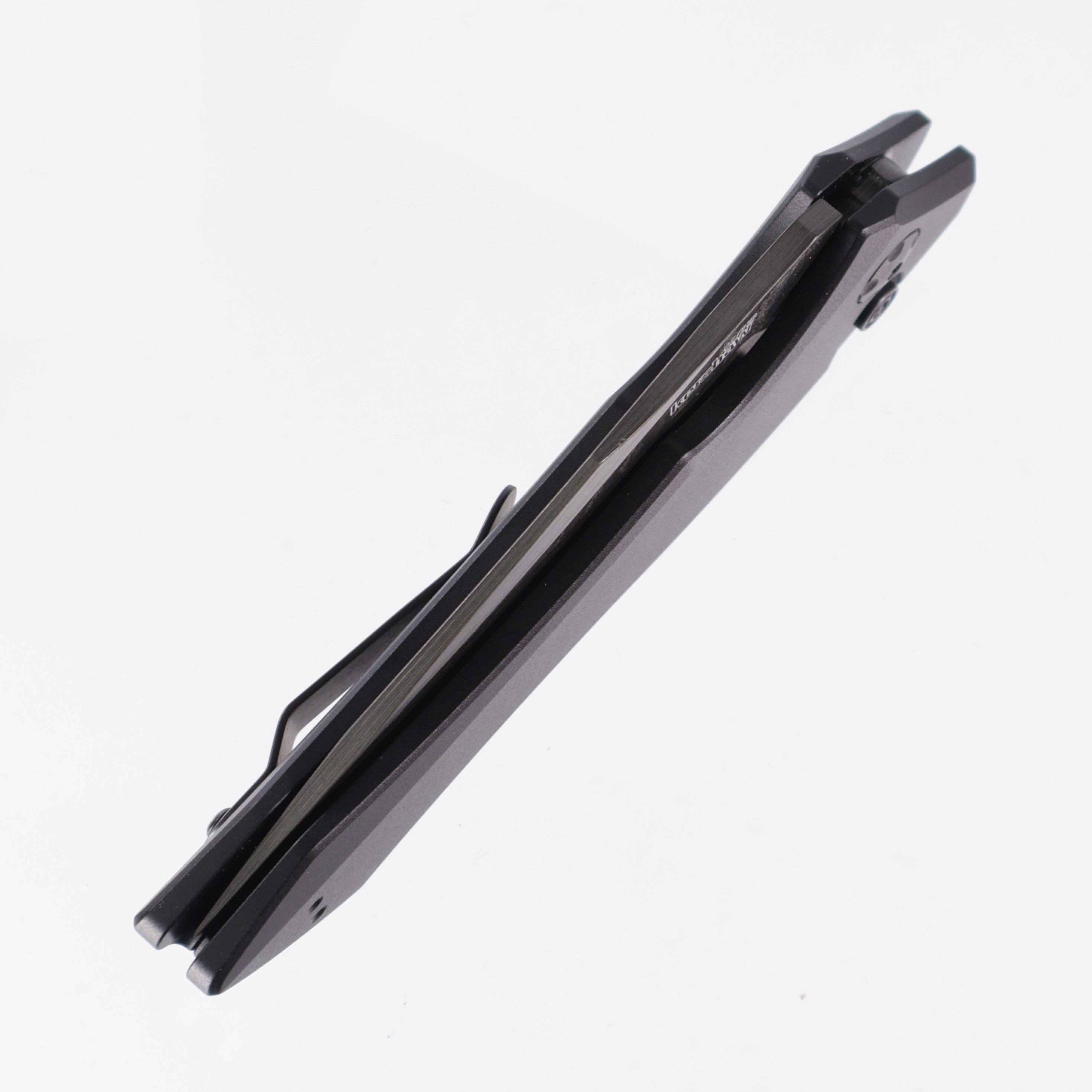 Kershaw Launch 1 - Black Damascus - Black Aluminum - 7100BLKDAM