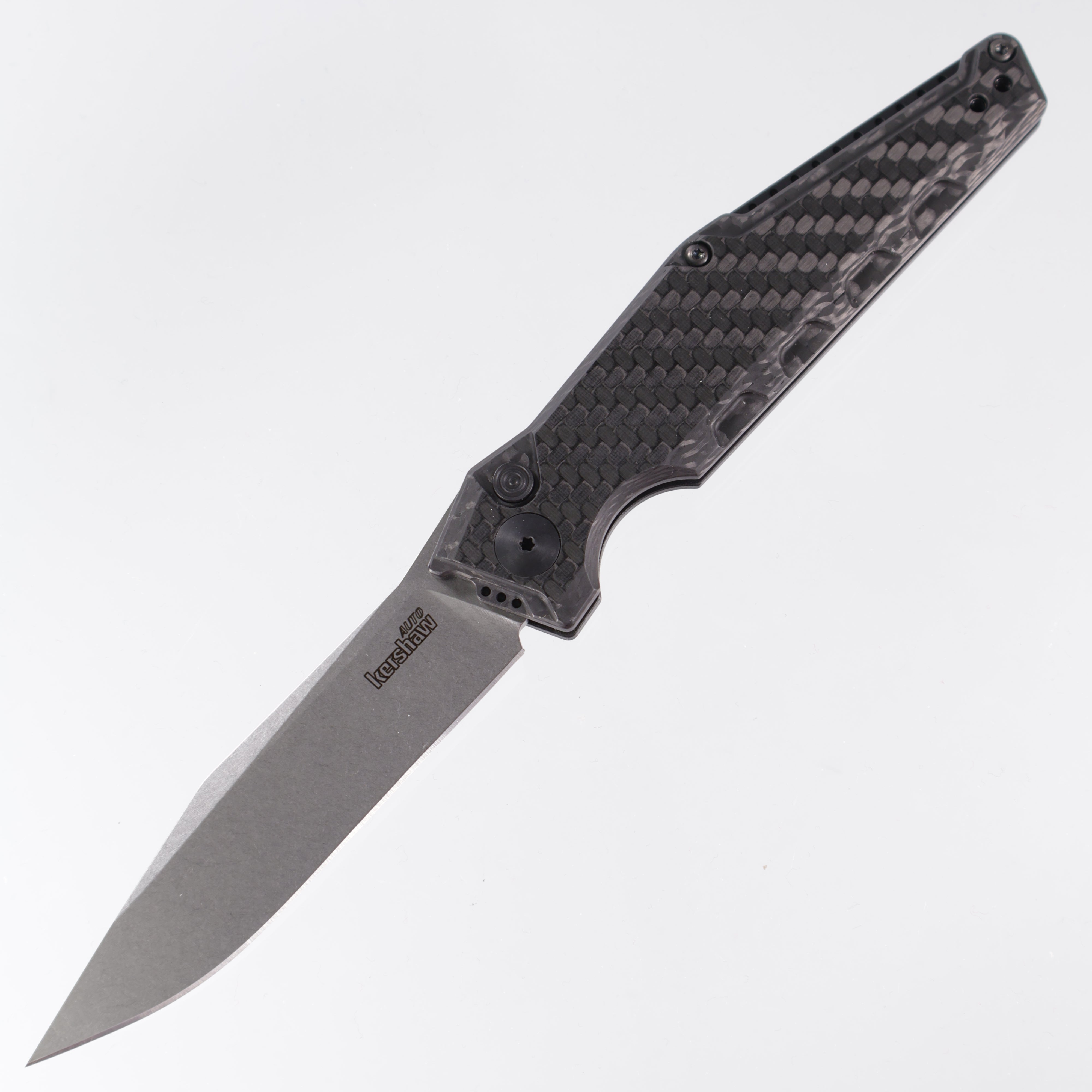 Kershaw Launch 7 - Stonewash Magnacut - Carbon Fiber & Black Aluminum - 7900CF