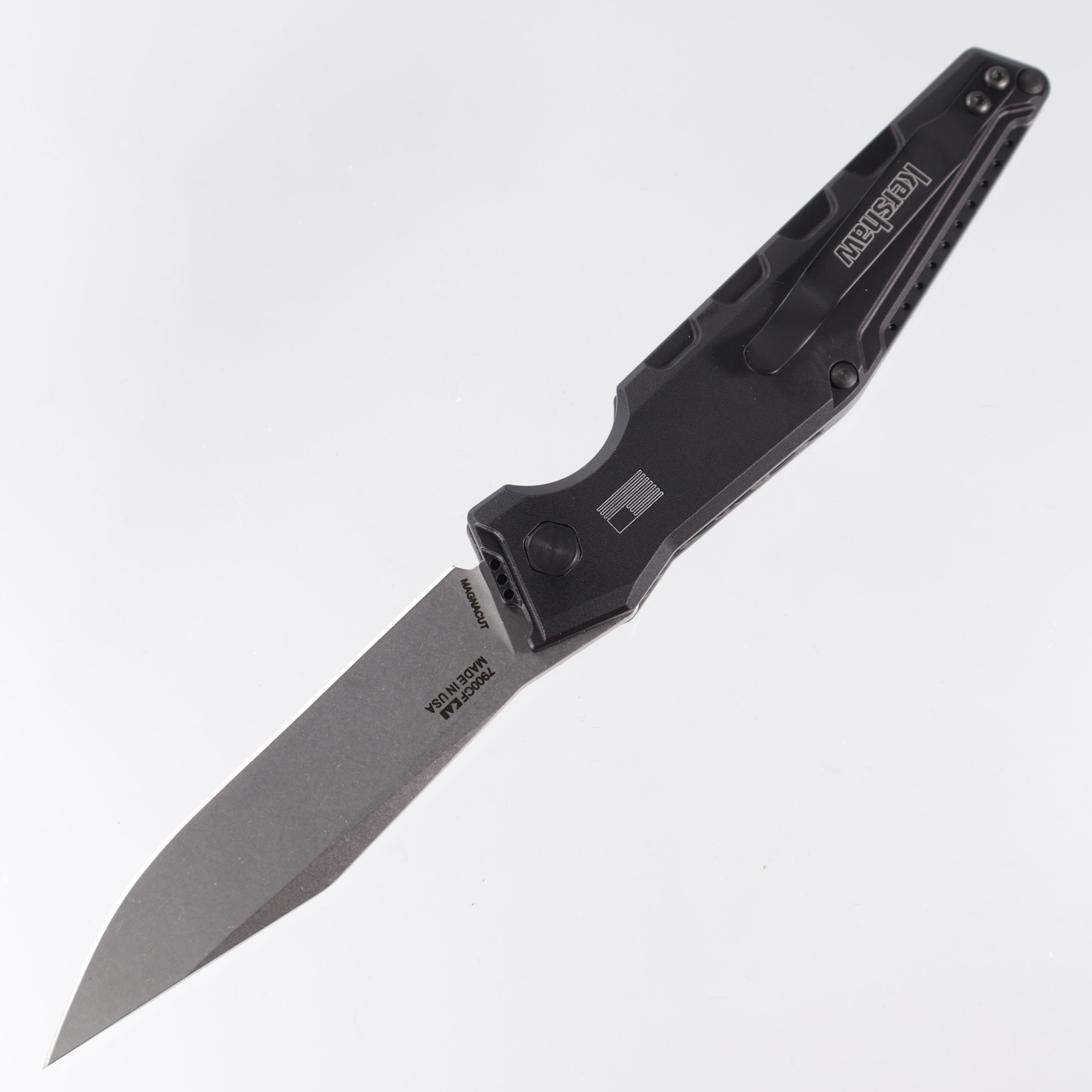 Kershaw Launch 7 - Stonewash Magnacut - Carbon Fiber & Black Aluminum - 7900CF