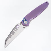 Ketuo Dirty Bird V2 - Purple Titanium w/ ZircuTi Pivot Collar & Clip - Mirror Polish M390 w/ Rock Pattern - MP