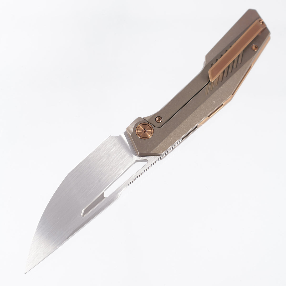 Ketuo Overclock - Bronze Stonewash Titanium w/ Bronze Ti Accents - Hand Rubbed Satin M390 - /S