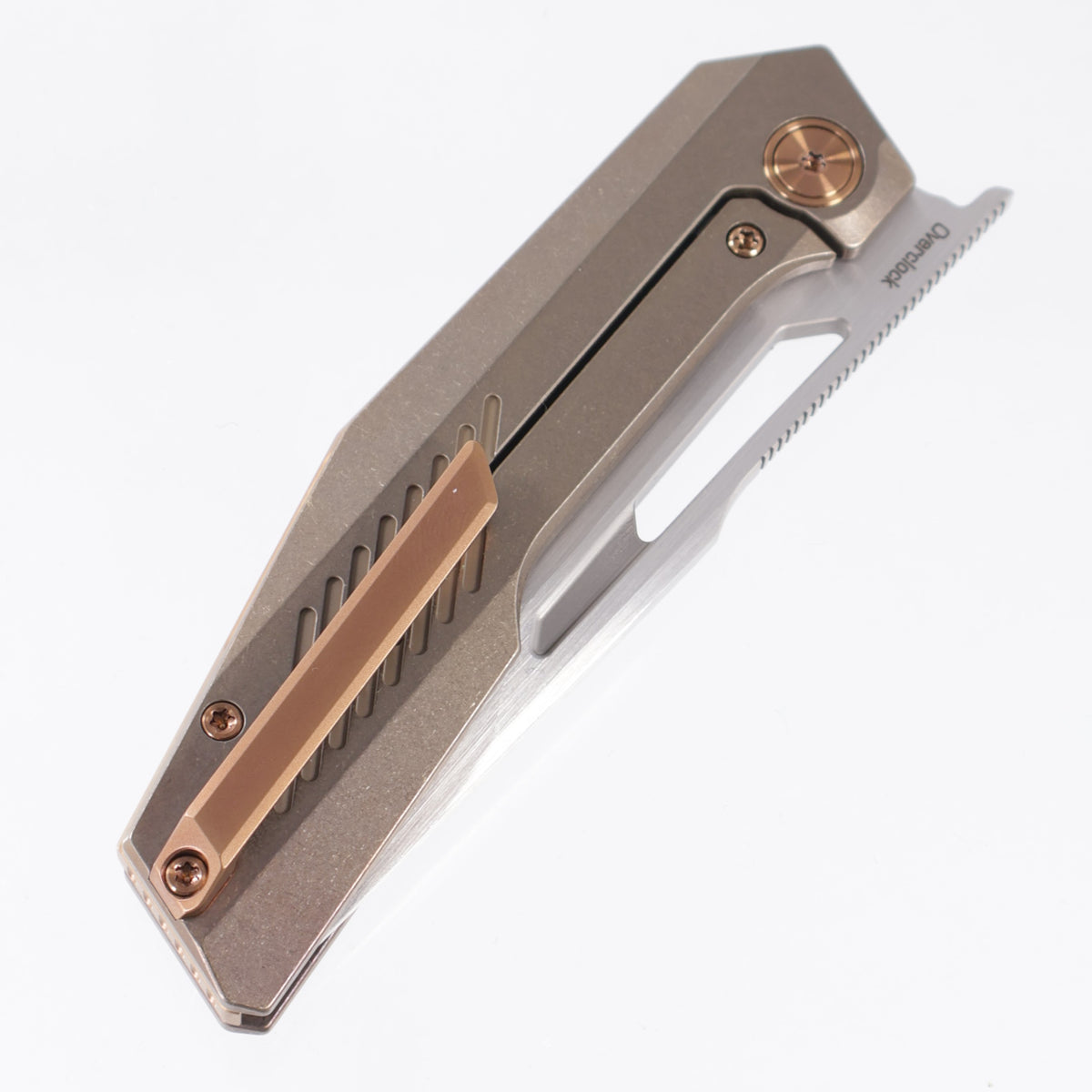 Ketuo Overclock - Bronze Stonewash Titanium w/ Bronze Ti Accents - Hand Rubbed Satin M390 - /S