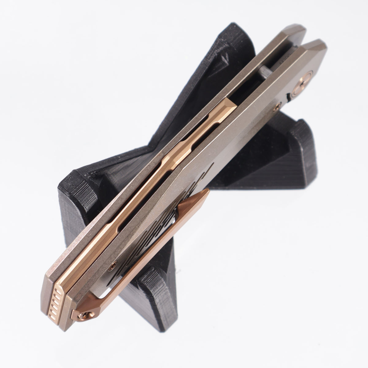 Ketuo Overclock - Bronze Stonewash Titanium w/ Bronze Ti Accents - Hand Rubbed Satin M390 - /S
