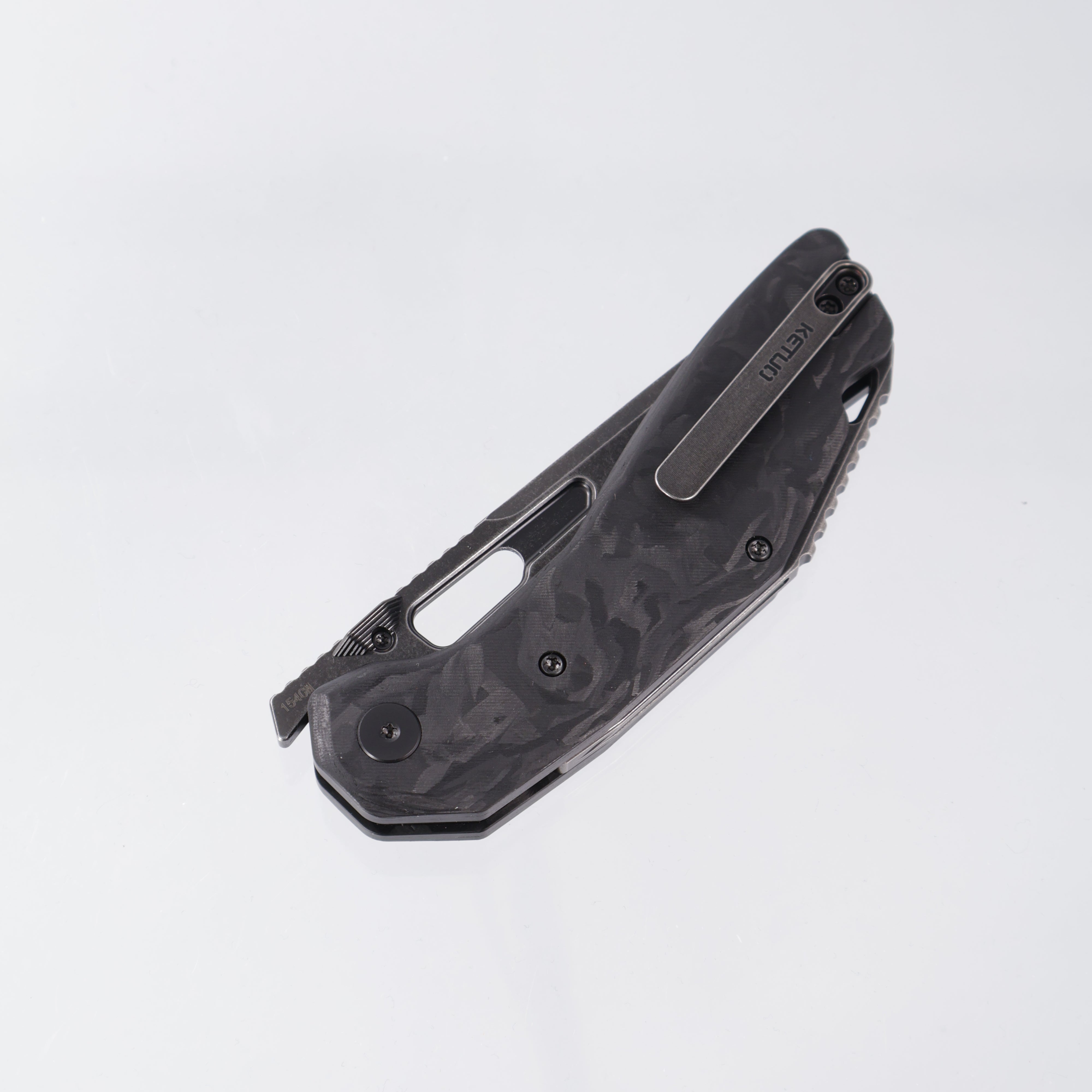 Ketuo Yakuza - Blackwash 154CM - Marbled Carbon Fiber - CF BK/SW