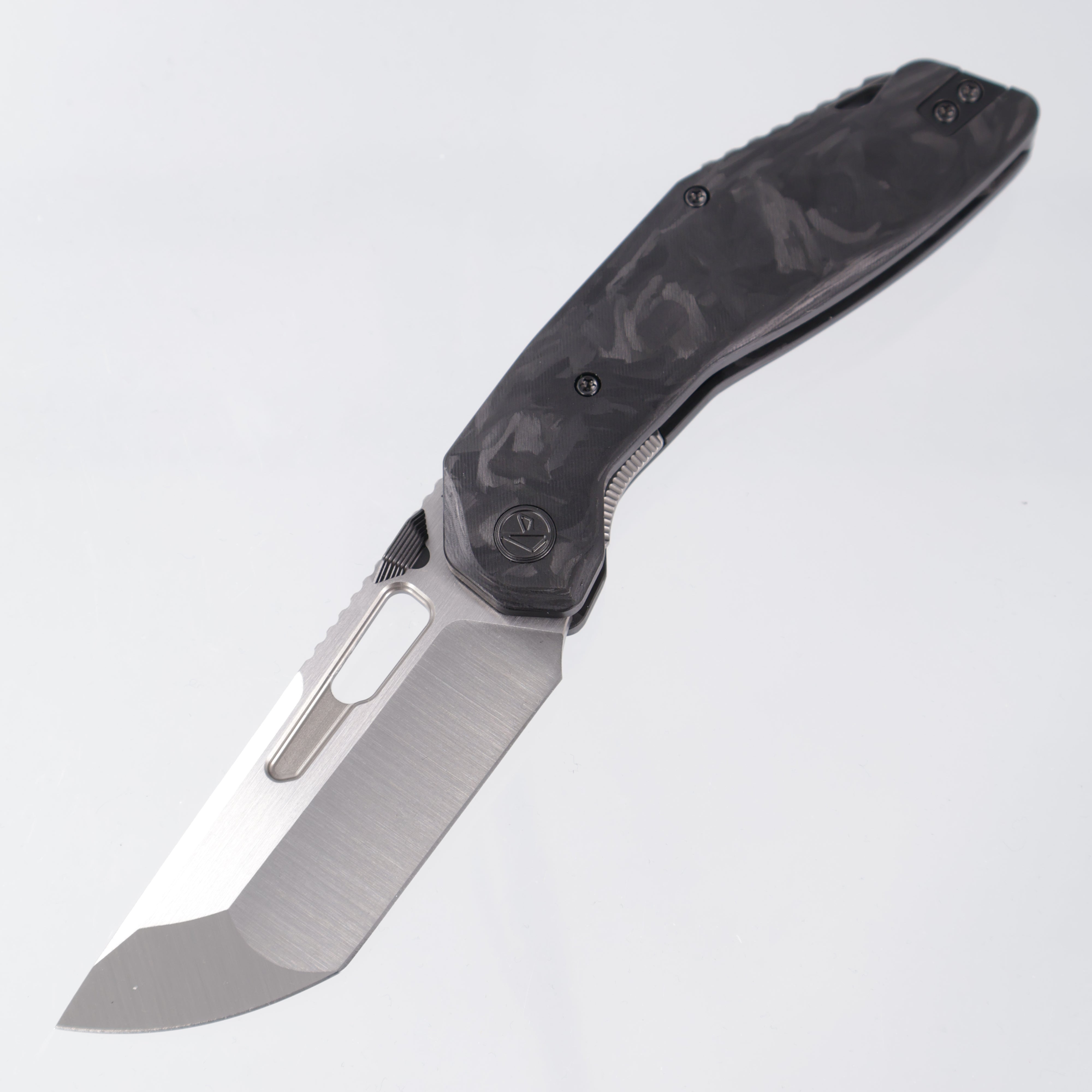 Ketuo Yakuza - Satin 154CM - Marbled Carbon Fiber - CF BK/S