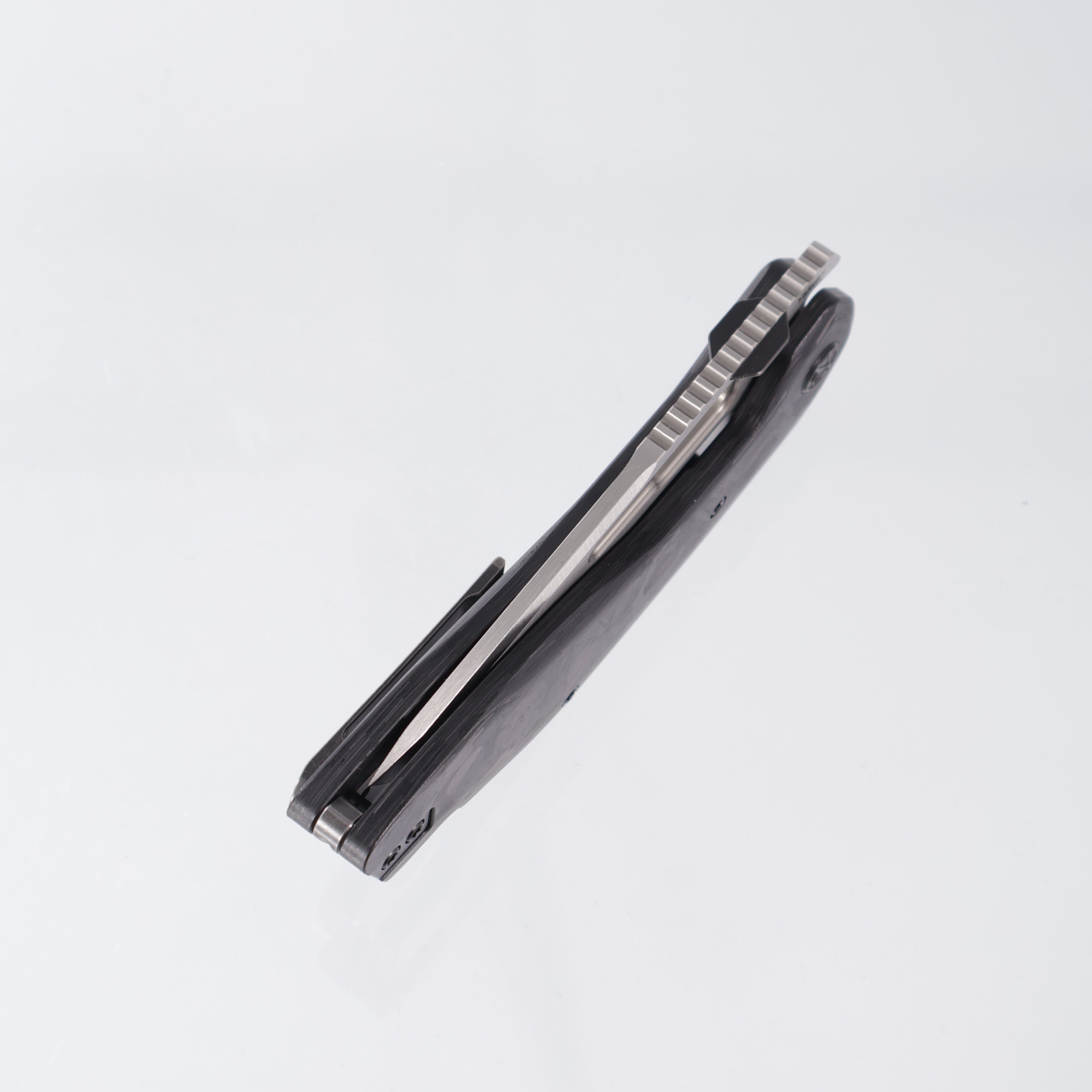 Ketuo Yakuza - Satin 154CM - Marbled Carbon Fiber - CF BK/S