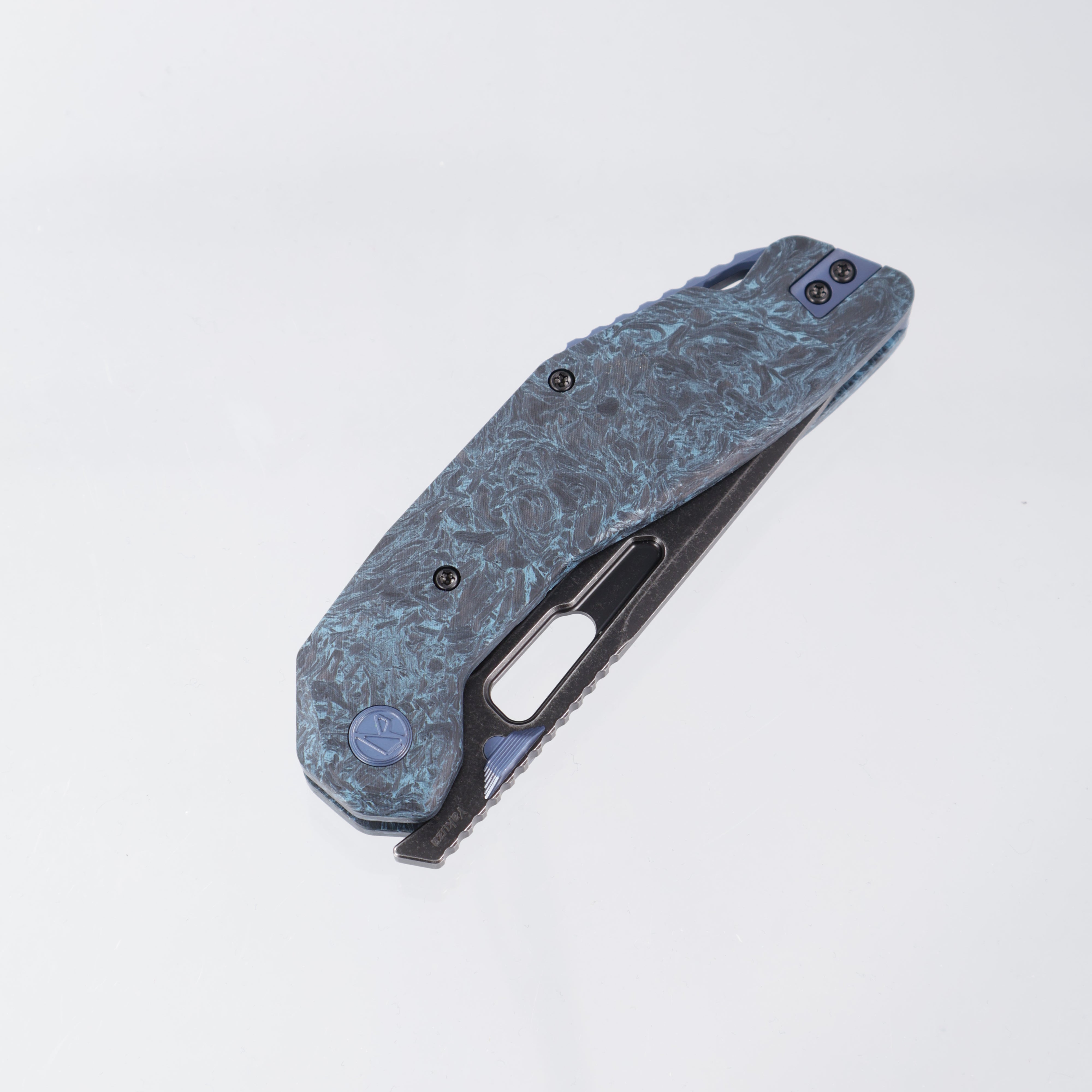 Ketuo Yakuza - Blackwash 154CM - Blue Marbled Carbon Fiber - CF BL/SW