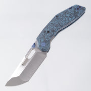 Ketuo Yakuza - Satin 154CM - Blue Marbled Carbon Fiber - CF BL/SW