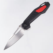 Ketuo Griffin - Black G10 w/ Red G10 Inserts - Hand Rubbed Satin 14C28N - BR/S