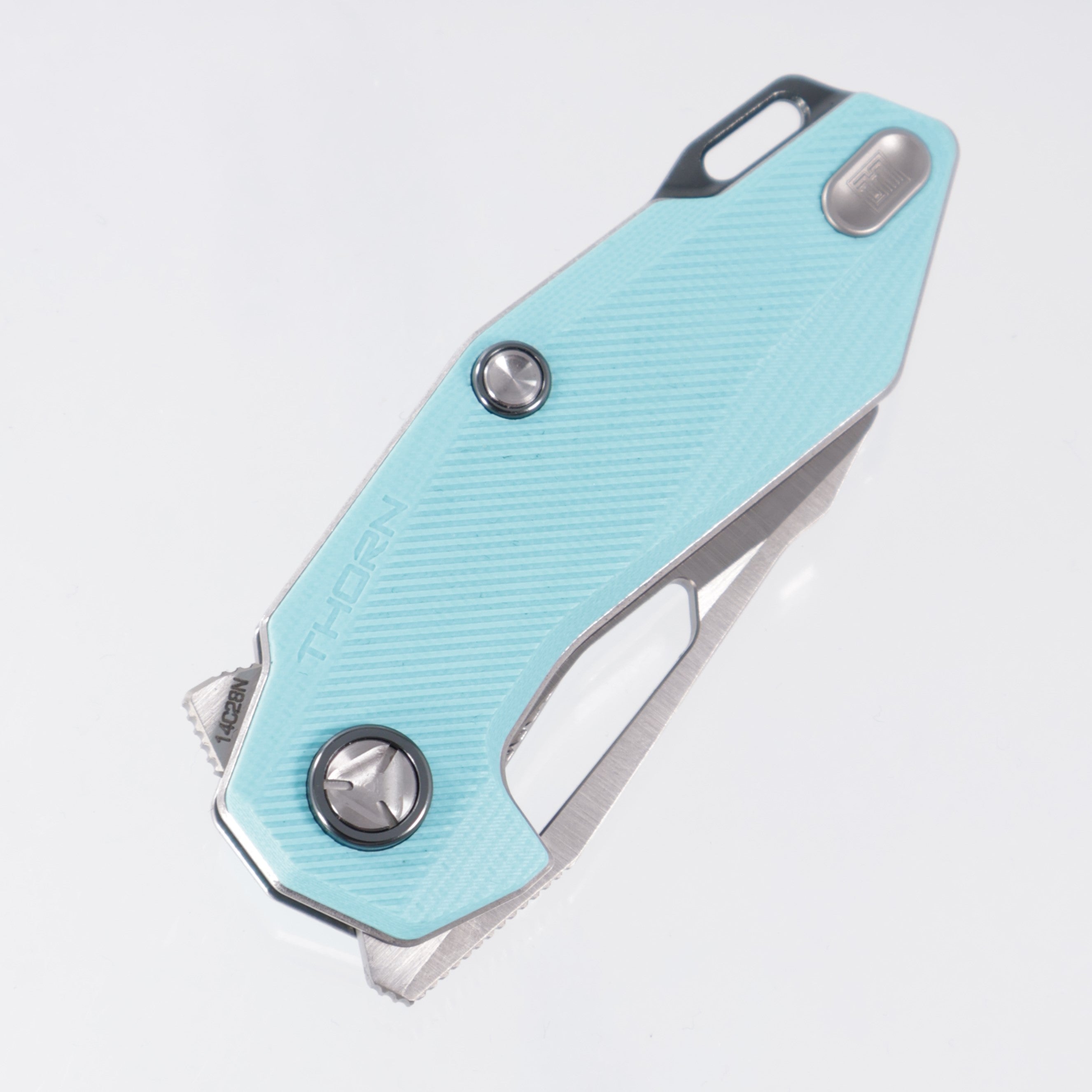 Ketuo Thorn V2 - Sky Blue G10 - Satin 14C28N - GRN/S