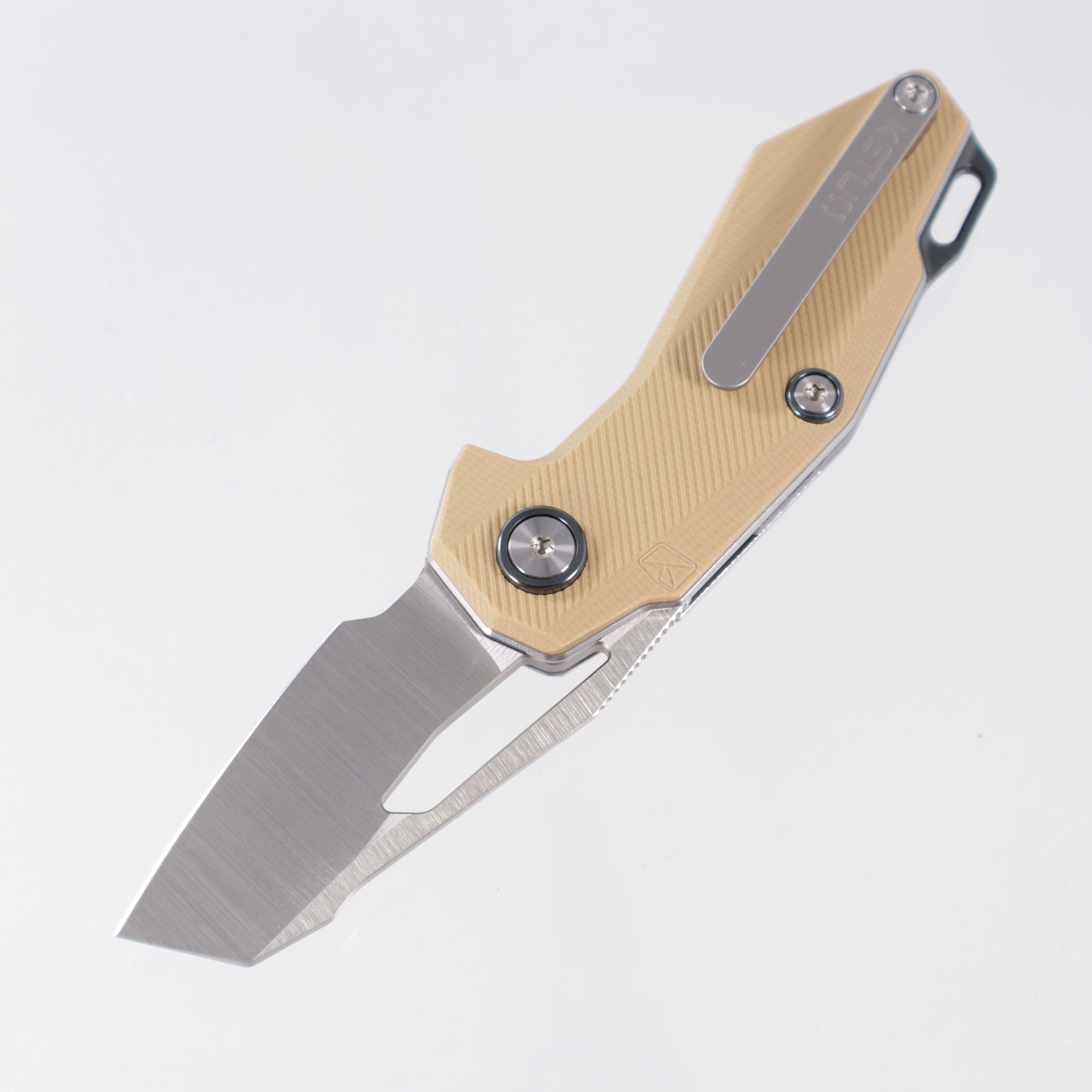 Ketuo Thorn V2 - Tan G10 - Satin 14C28N - BRN/S