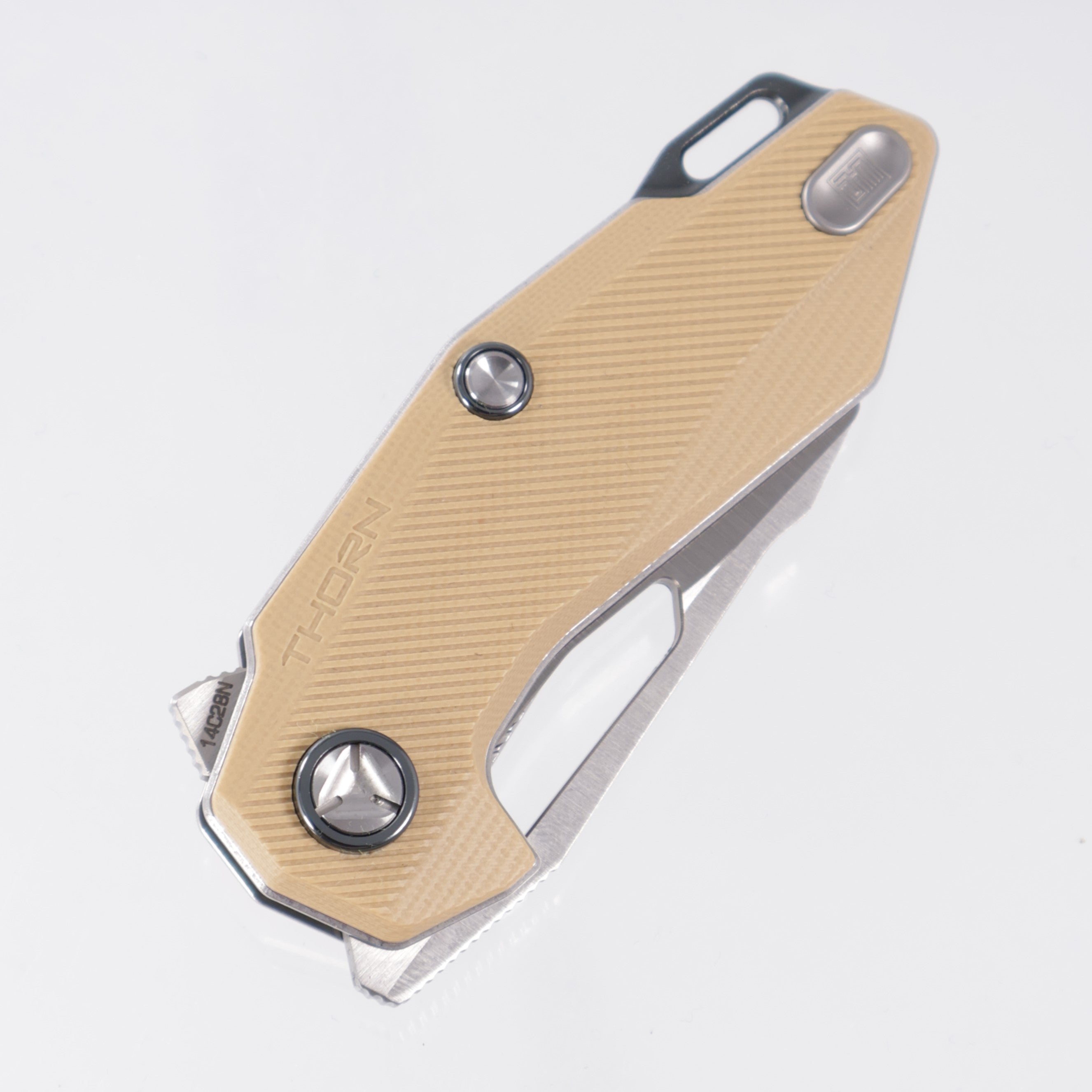 Ketuo Thorn V2 - Tan G10 - Satin 14C28N - BRN/S