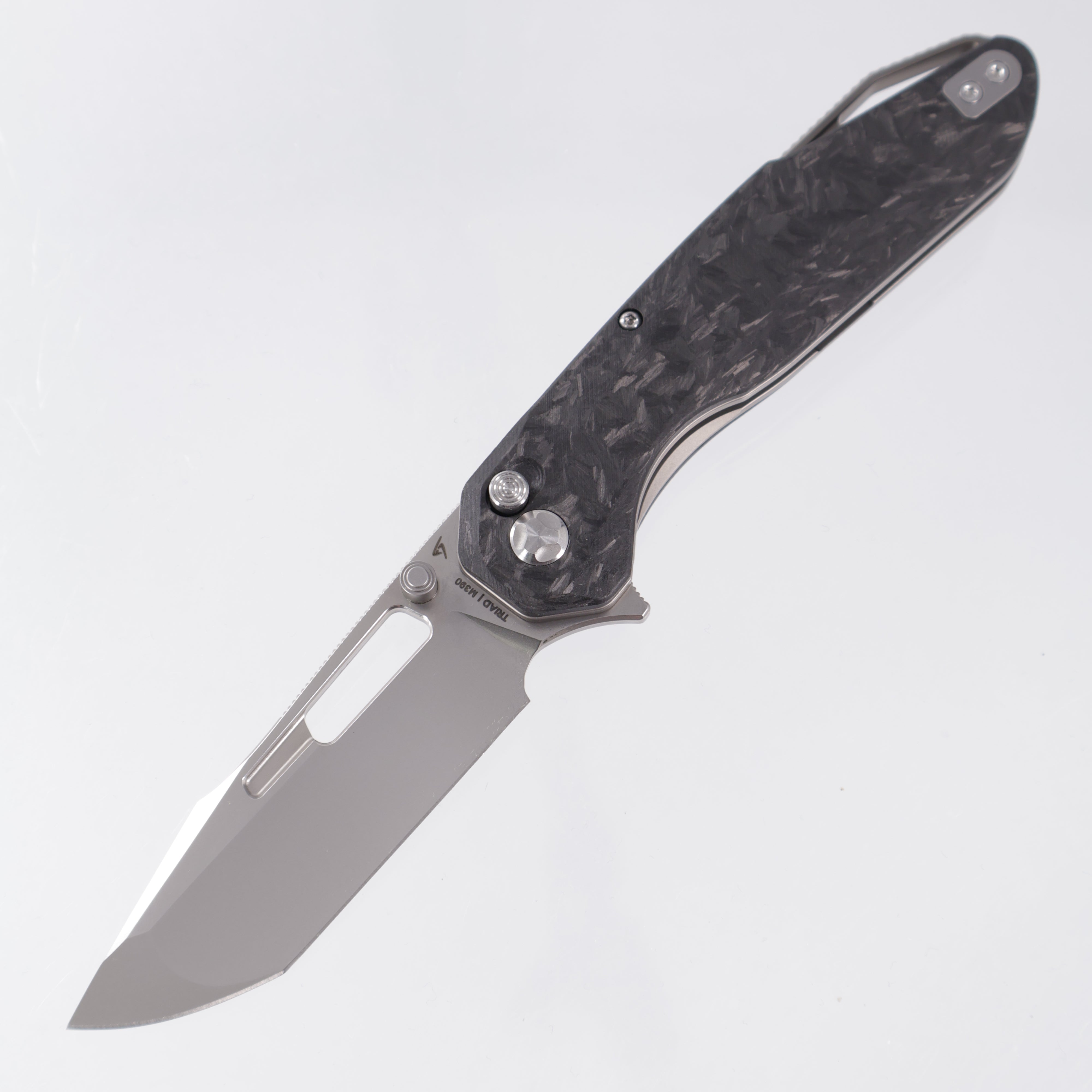 Ketuo Triad V3 - Shred Carbon Fiber - Pearlescent M390 - V3/P