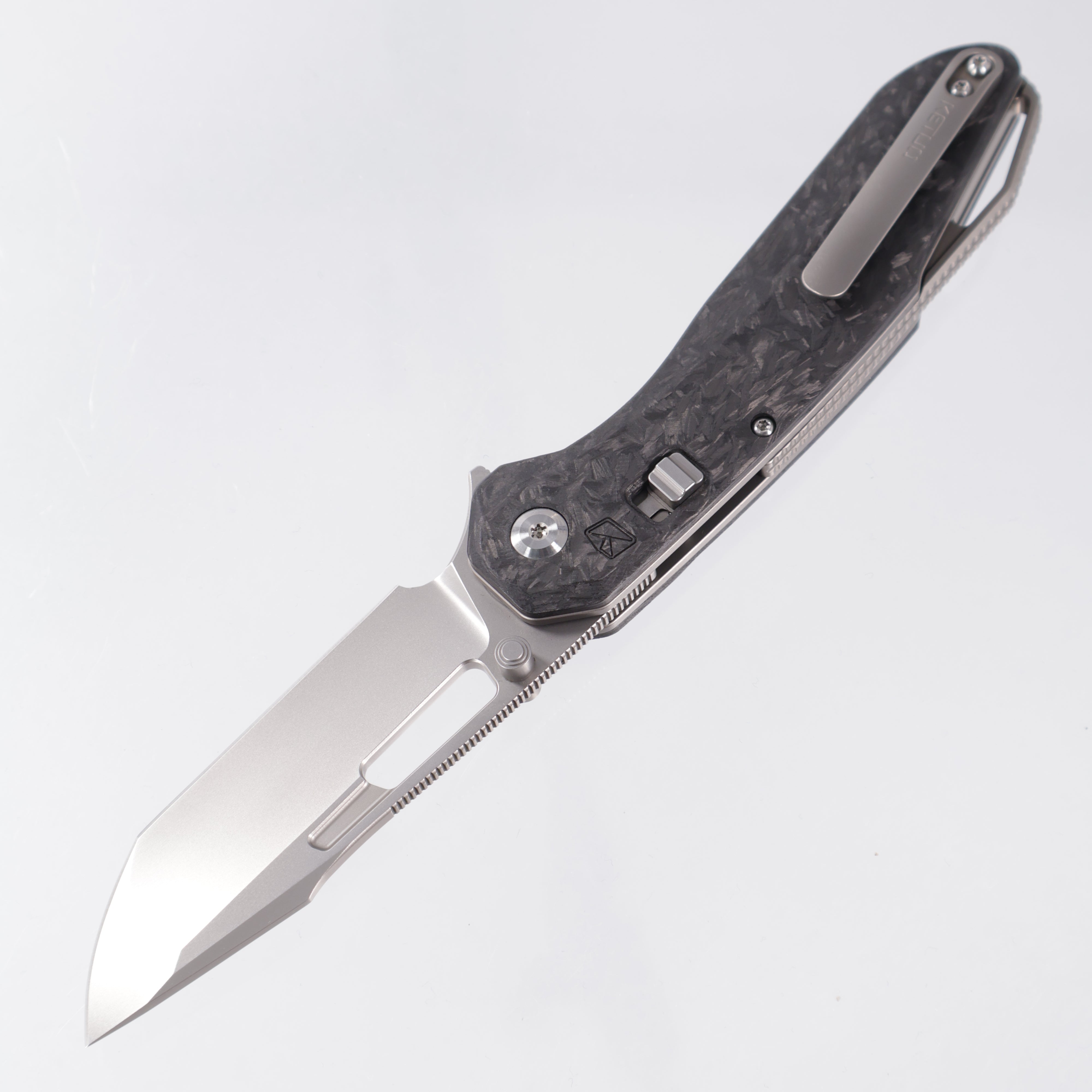 Ketuo Triad V3 - Shred Carbon Fiber - Pearlescent M390 - V3/P