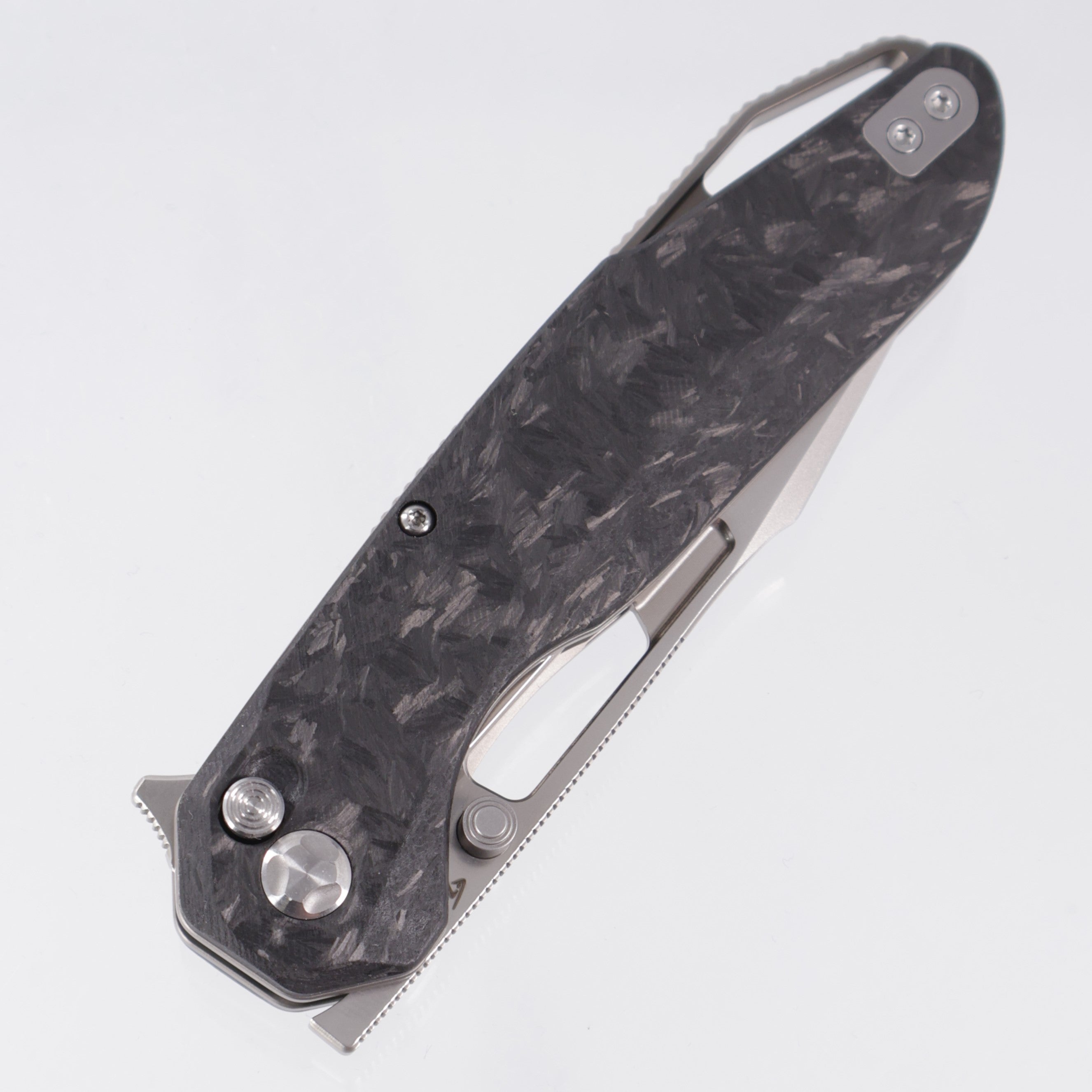 Ketuo Triad V3 - Shred Carbon Fiber - Pearlescent M390 - V3/P
