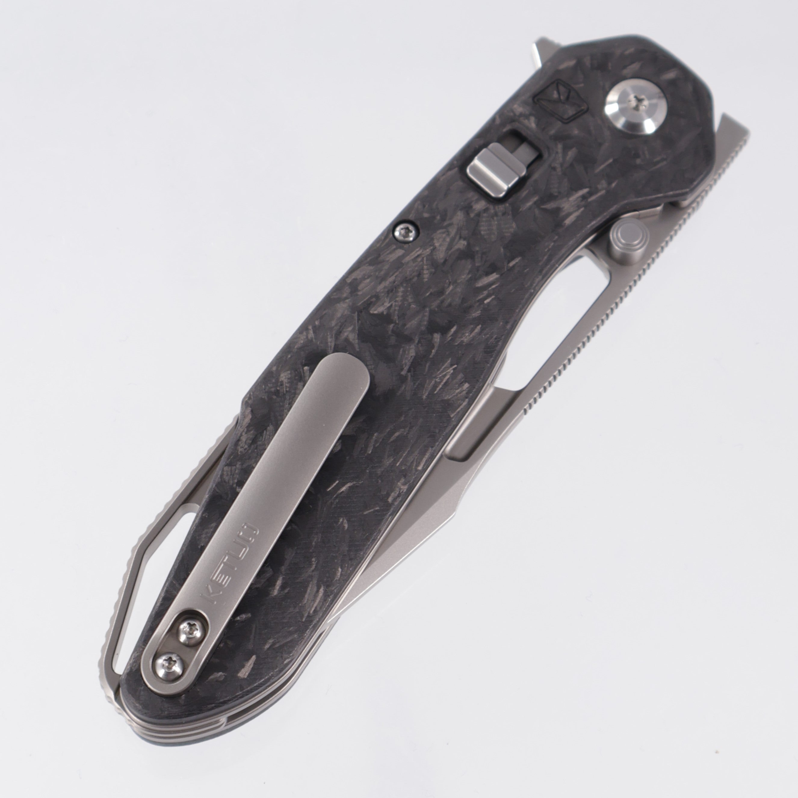 Ketuo Triad V3 - Shred Carbon Fiber - Pearlescent M390 - V3/P