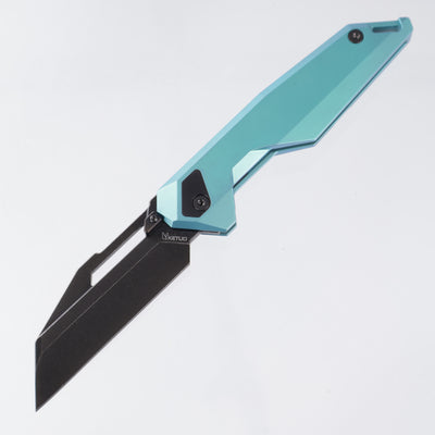 Ketuo Akimbo - Green Titanium - Blackwash M390 - GRN/SW