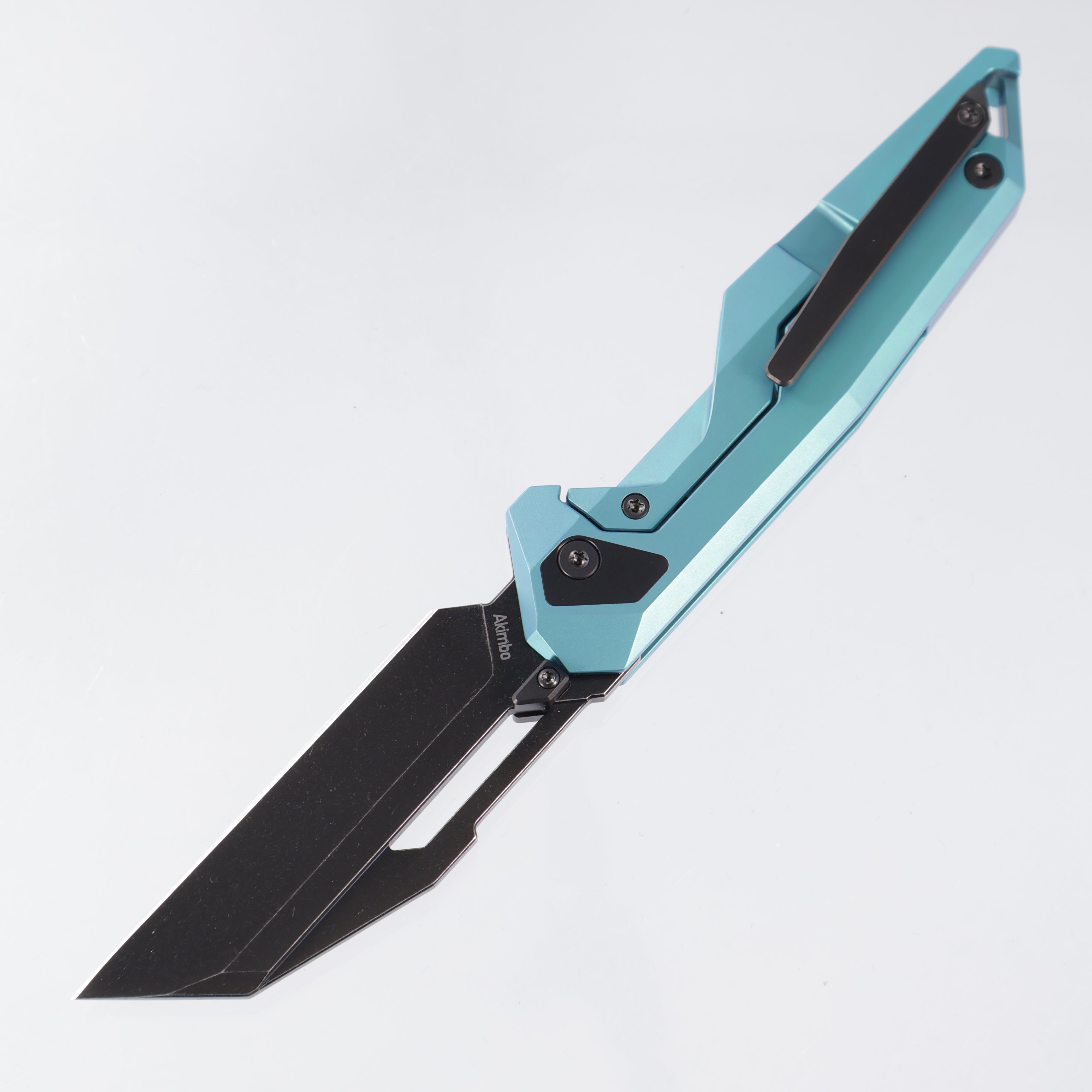 Ketuo Akimbo - Green Titanium - Blackwash M390 - GRN/SW