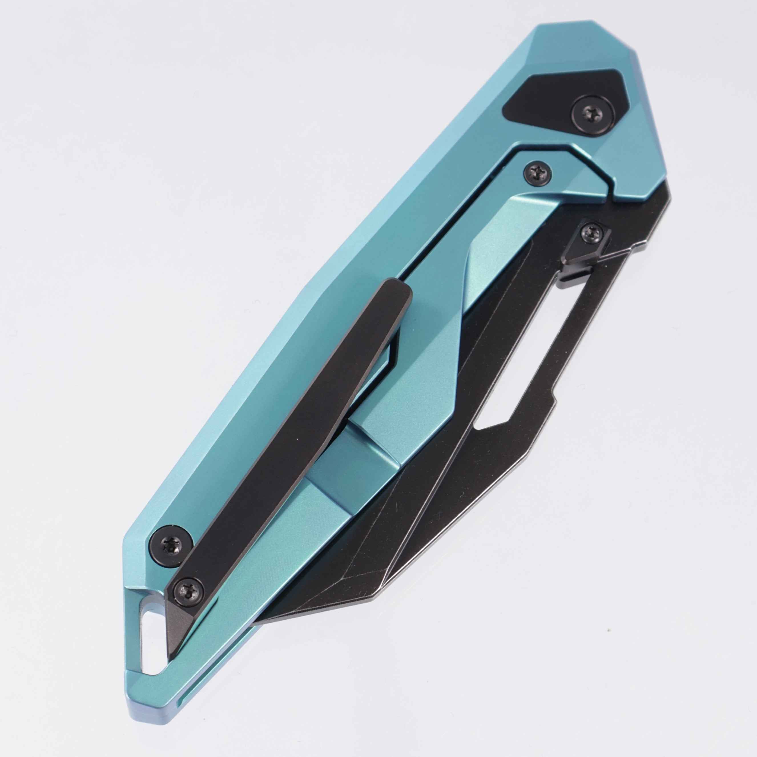 Ketuo Akimbo - Green Titanium - Blackwash M390 - GRN/SW
