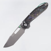 Ketuo Triad TC - Black Stonewash Titanium w/ Multi-Color Carbon Fiber Inlays - Stonewash M390 - RGB/SW