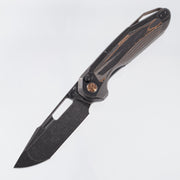 Ketuo Triad TC - Black Stonewash Titanium w/ Copper Carbon Fiber Inlays - Black Stonewash M390 - CCF/SW