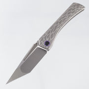 Ketuo Usurper - Stonewash Titanium w/ Purple Ti Accents - Satin M390 - GY/S