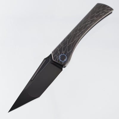Ketuo Usurper - DLC Titanium w/ Blue Ti Accents - DLC M390 - DLC