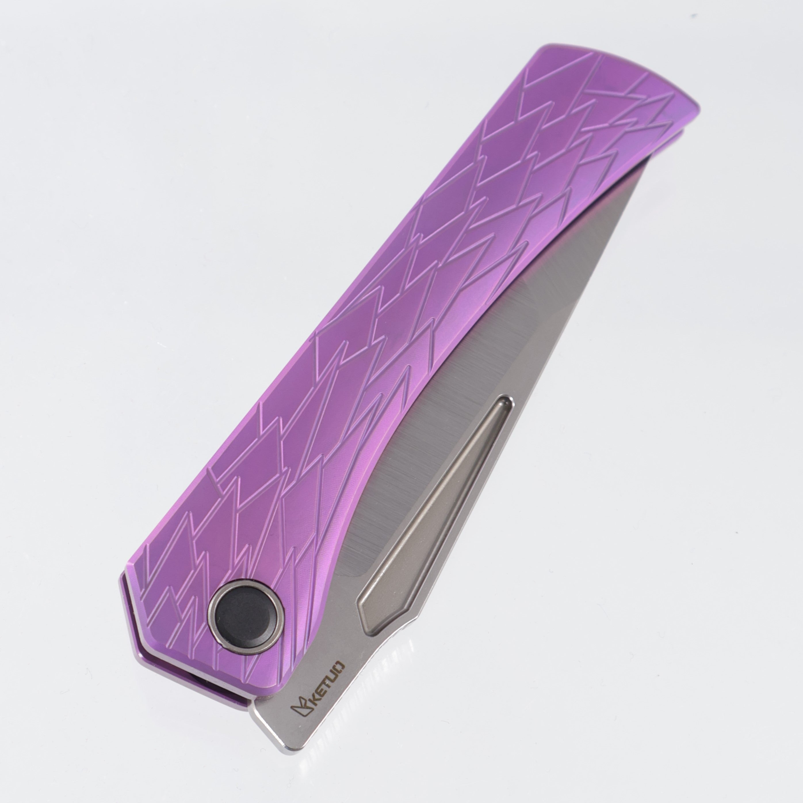 Ketuo Usurper - Purple Titanium w/ Plain Ti Accents - Satin M390 - Pur/S