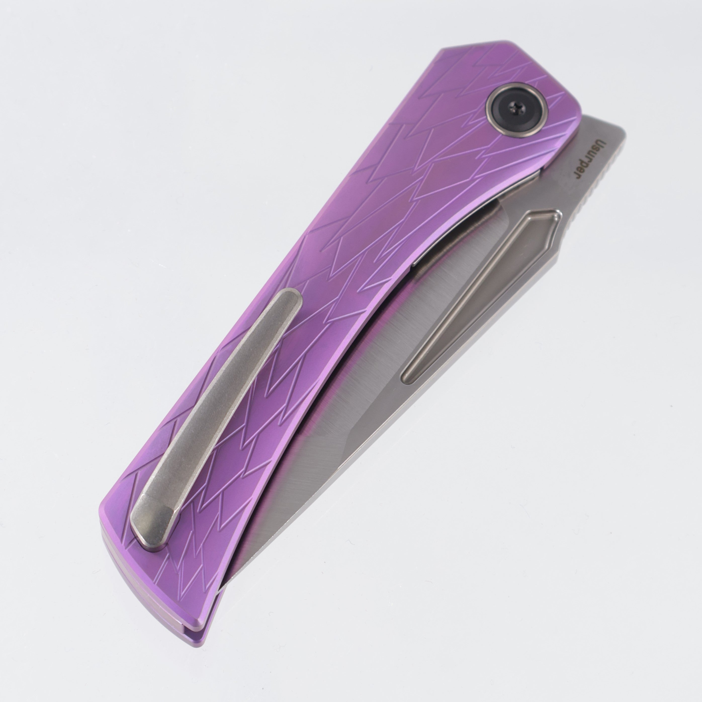 Ketuo Usurper - Purple Titanium w/ Plain Ti Accents - Satin M390 - Pur/S