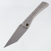Ketuo Usurper - Stonewash Titanium w/ Gold Ti Accents - Stonewash M390 - SW