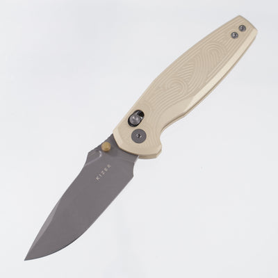 Kizer Khamsin - Sandstorm Aluminum - Stonewash Gray PVD Nitro-V - V3791A1