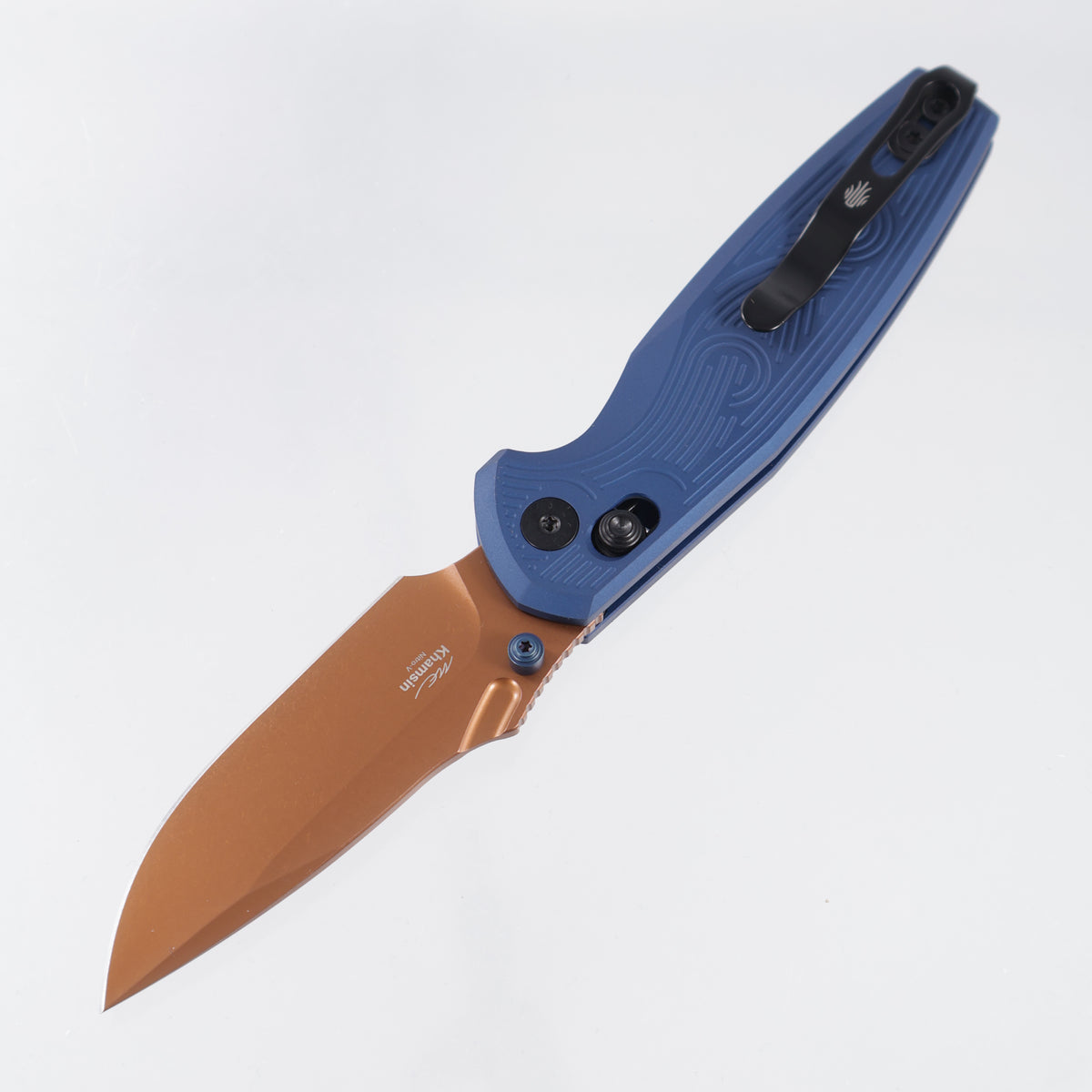 Kizer Khamsin - Navy Blue Aluminum - Sunset Metal PVD Nitro-V - V3791A2
