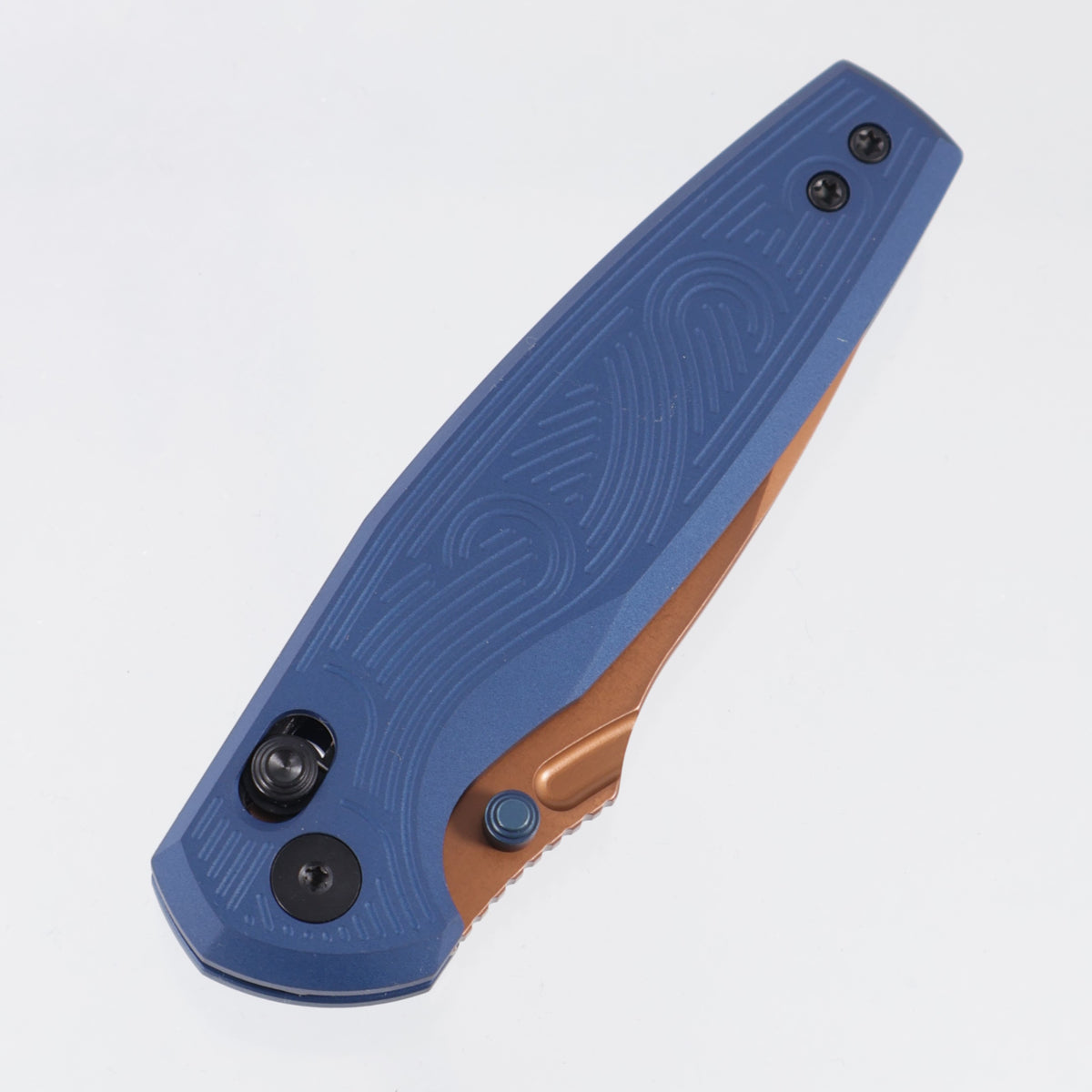 Kizer Khamsin - Navy Blue Aluminum - Sunset Metal PVD Nitro-V - V3791A2