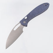 Kizer Masu - Blue Canyon Richlite w/ Green GITD G10 Backspacer - Satin 14C28N - V3697A1