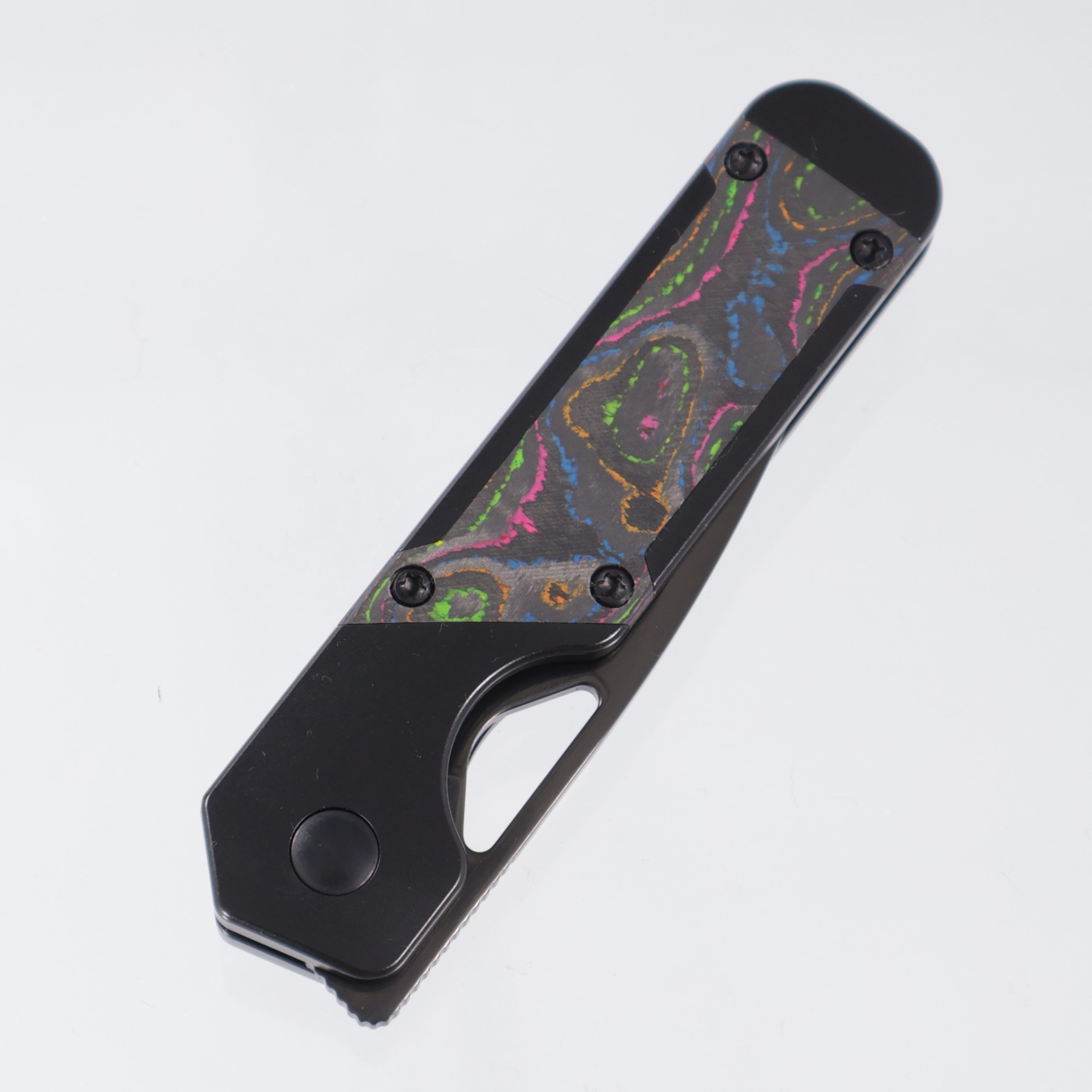 Kizer Mini Militaw - 80s Camo Carbon & Titanium - DLC M390 - Ki3634SA1