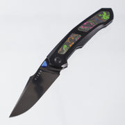 Kizer Feweed - 80s Camo Carbon & Titanium - DLC S45VN - Ki3694A3