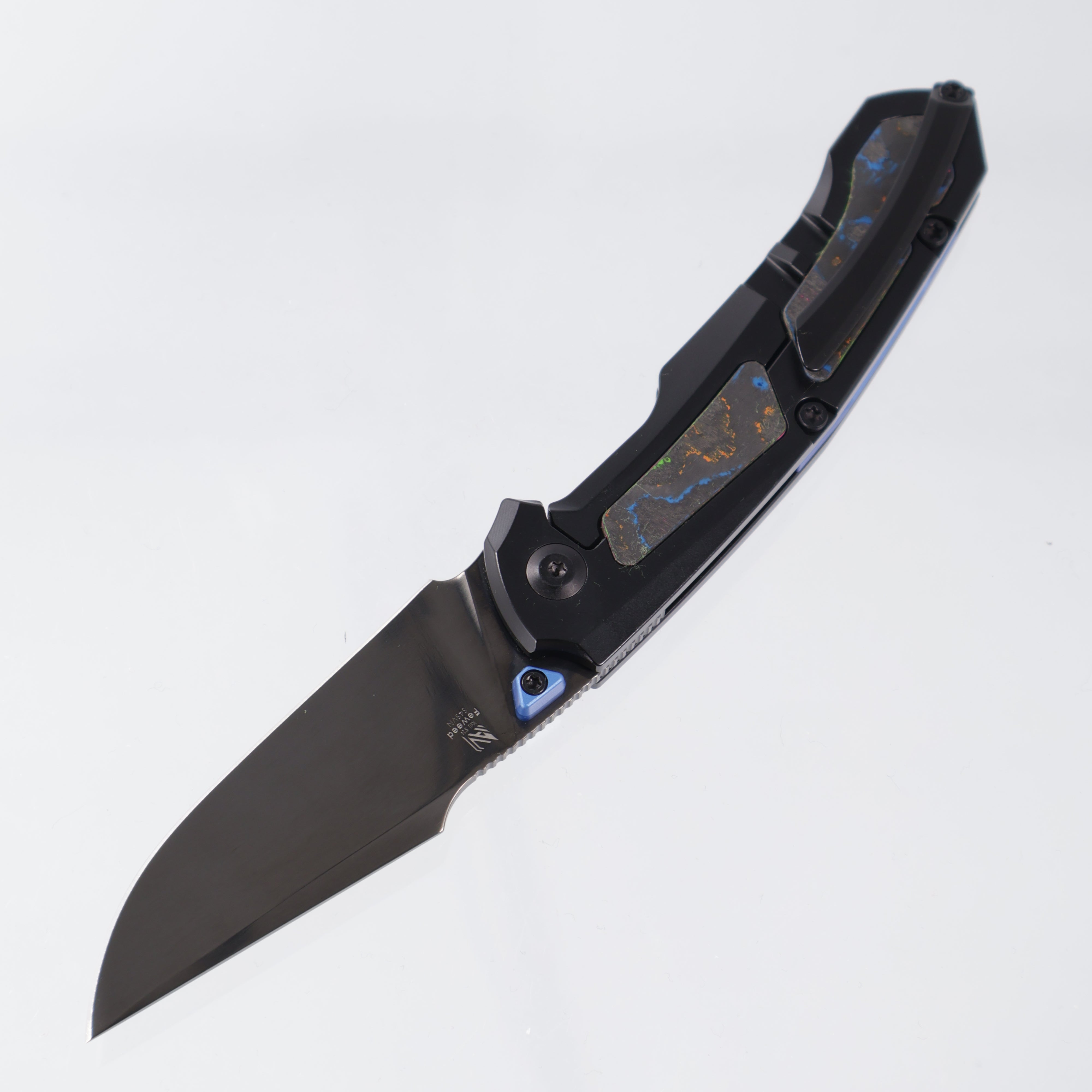 Kizer Feweed - 80s Camo Carbon & Titanium - DLC S45VN - Ki3694A3