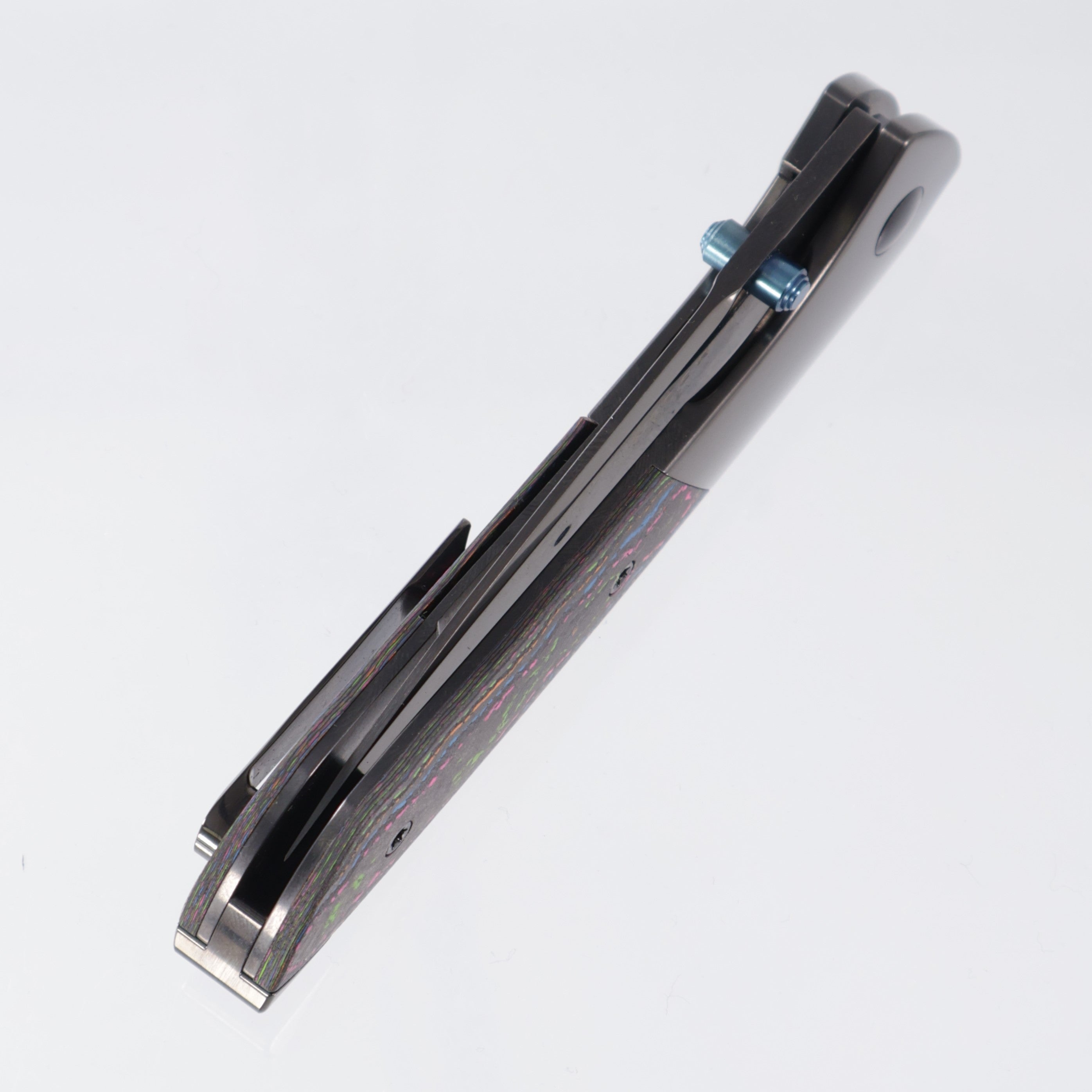 Kizer Spitfire - 80s Camo Carbon & Titanium - DLC S35VN - Ki3690A2