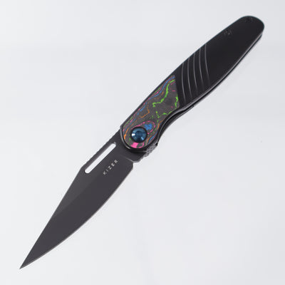 Kizer Raze - 80s Camo Carbon & Titanium - Matte DLC Ultra S45VN - Ki3720A1