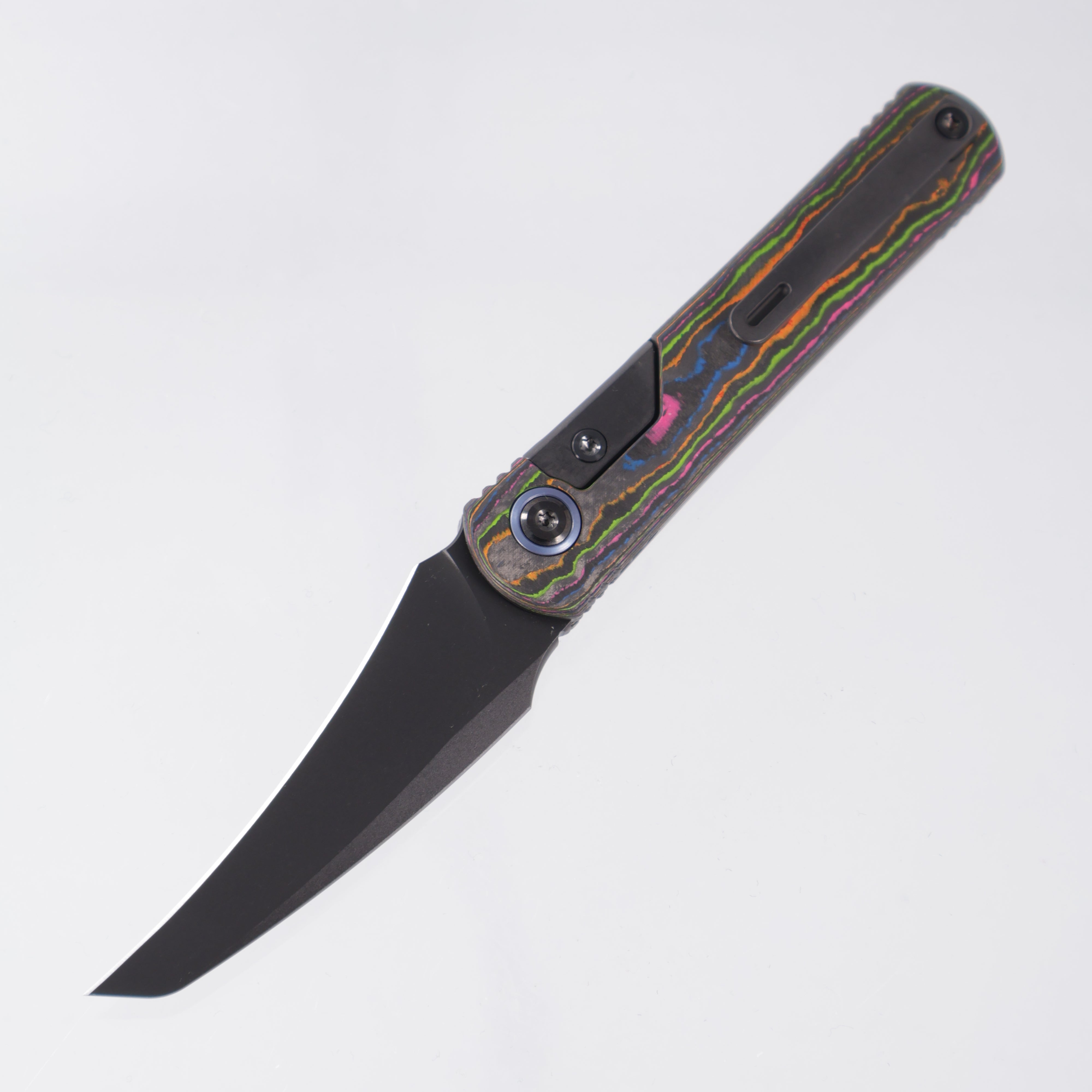Kizer Feist 3 X-Series Hawkbill - 80s Camo Carbon & DLC Titanium
